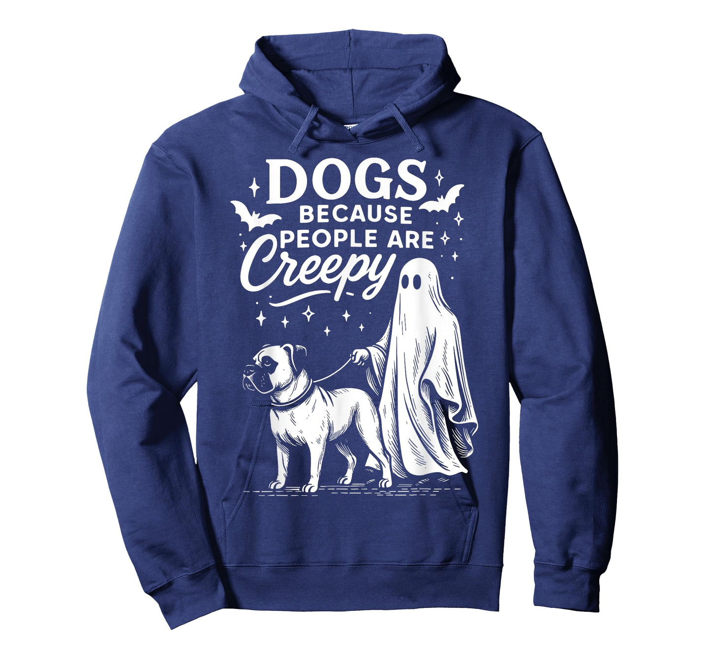 Dogs Because People Are Creepy Halloween Boxer Mom or Dad T-Shirt