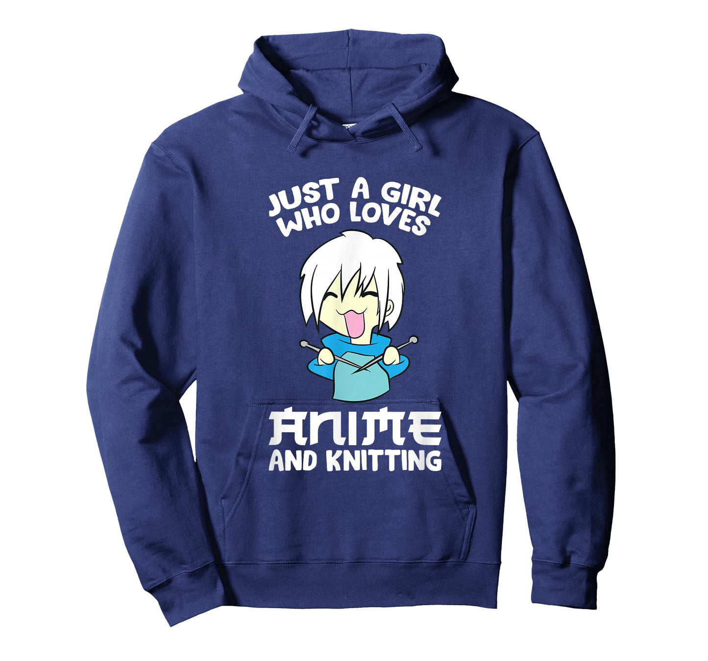 Anime Knitting Girl Just a Girl Who Loves Anime And Knitting T-Shirt