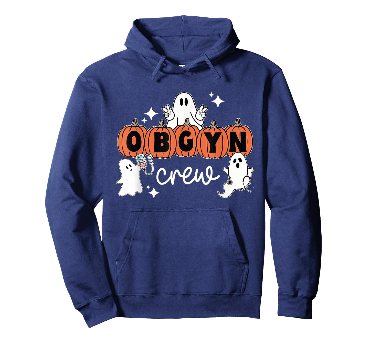Halloween OBGYN Crew Ghost Obstetrics Nurse Squad Pumpkin T-Shirt