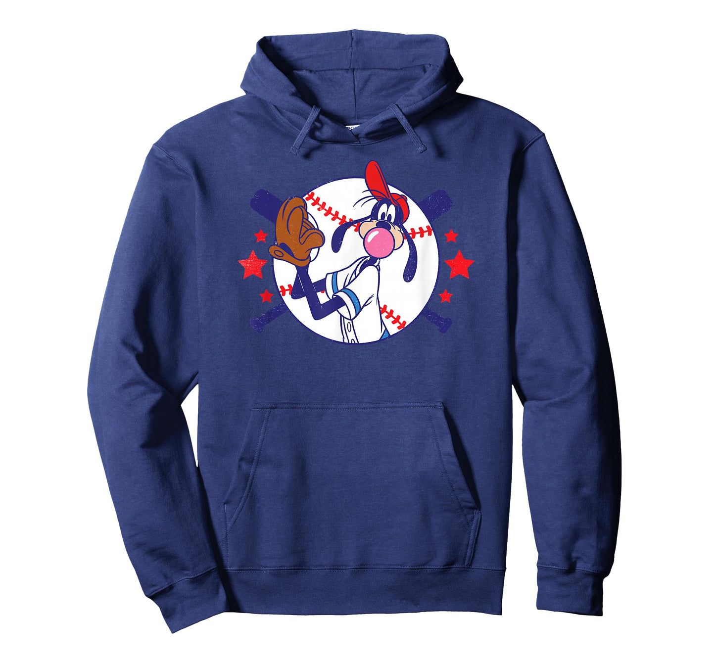 Disney Goofy Baseball Pitcher Bubble Gum Distressed T-Shirt