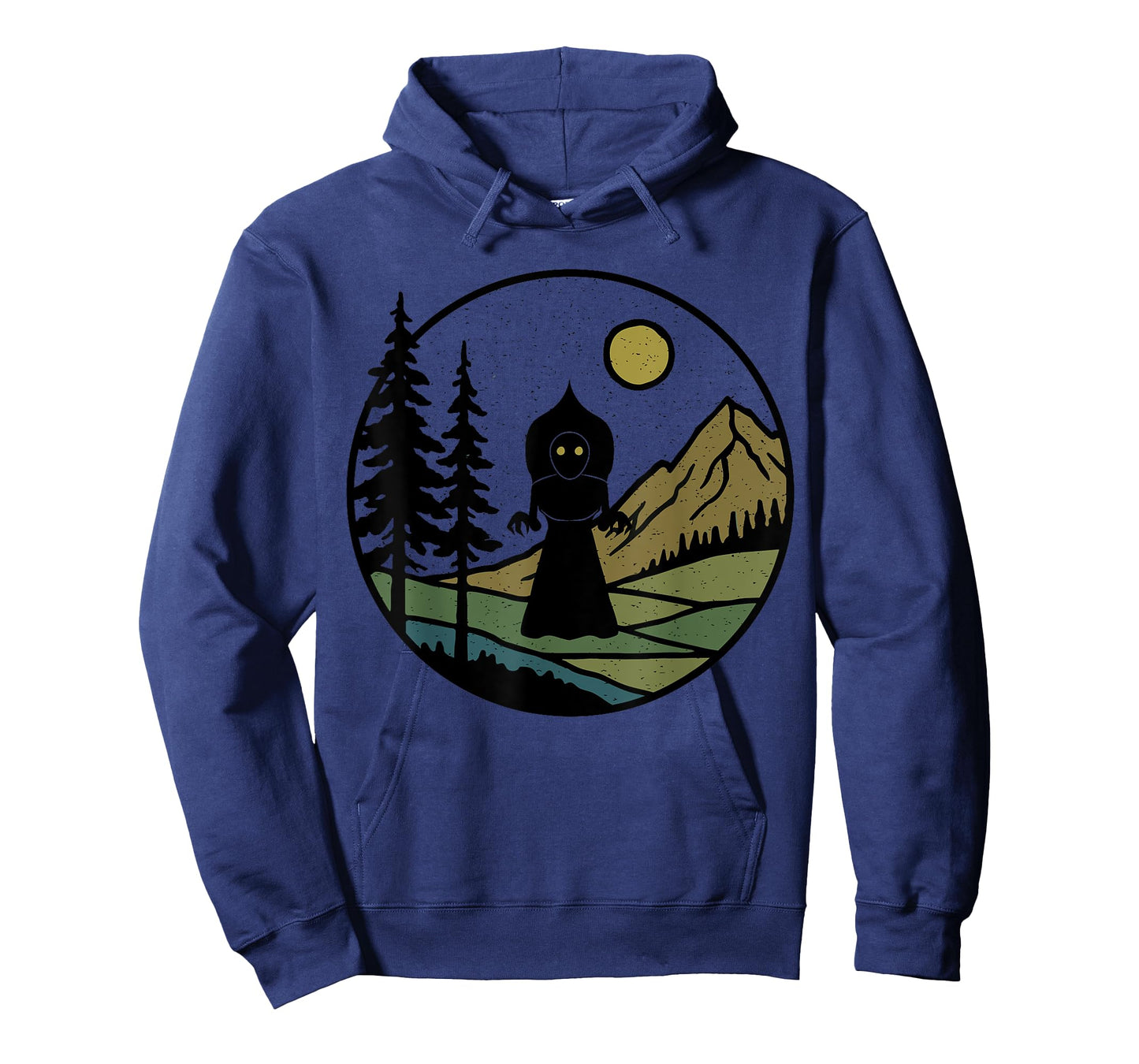 Flatwoods Monster Vintage Rustic Forest Trees with Mountains T-Shirt