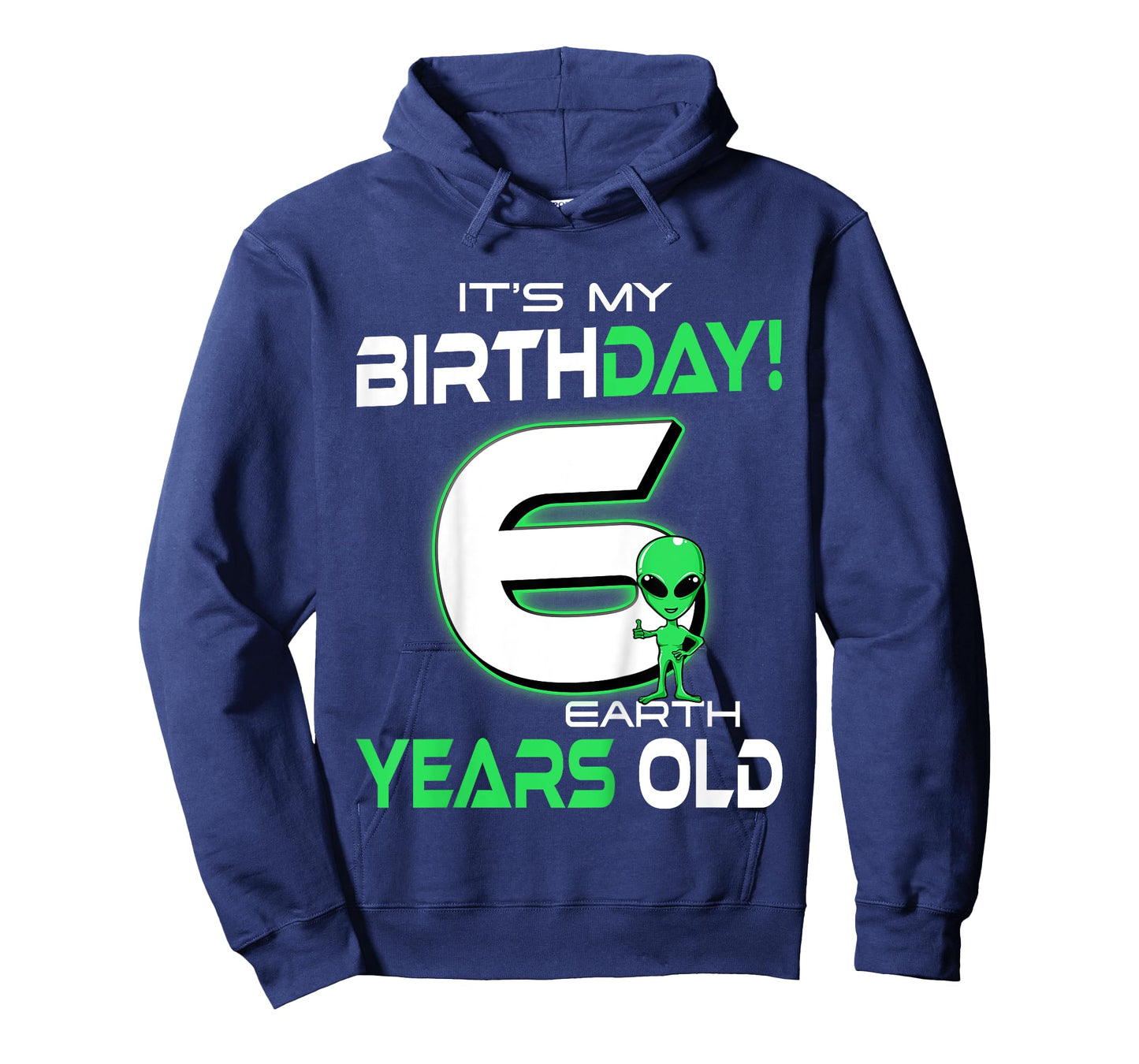 Cute Alien 6th Birthday Six Years Old T-Shirt