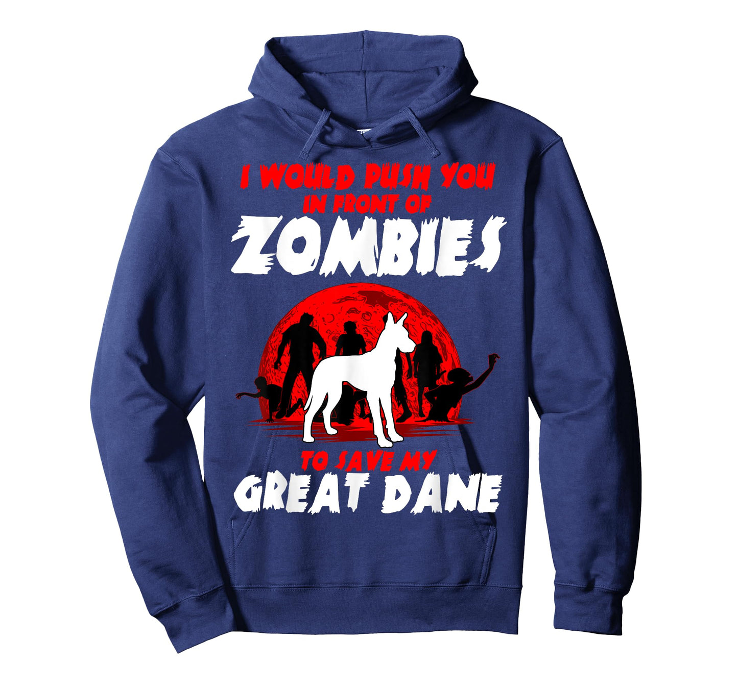 Great Dane Gentle Dog German Mastiff Zombie Halloween T-Shirt