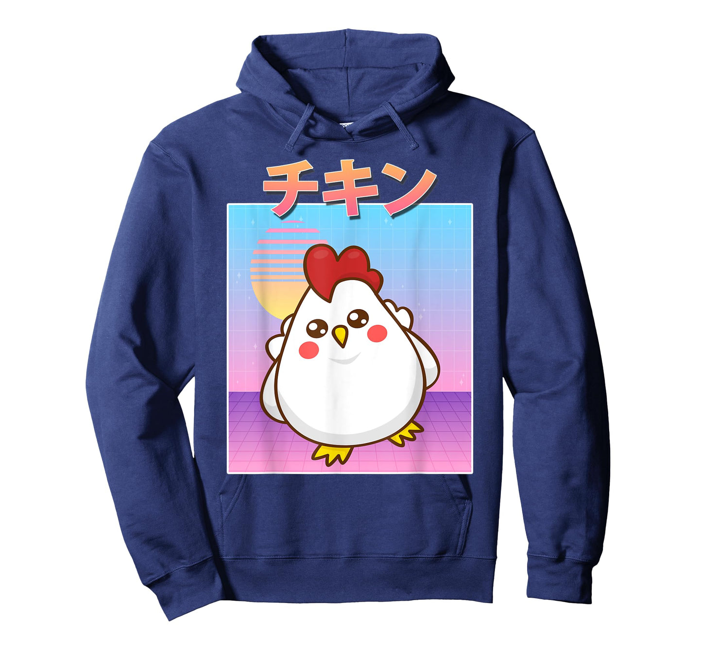 Funny Chicken Retro 90s Japanese Kawaii Chicken Carton Style T-Shirt