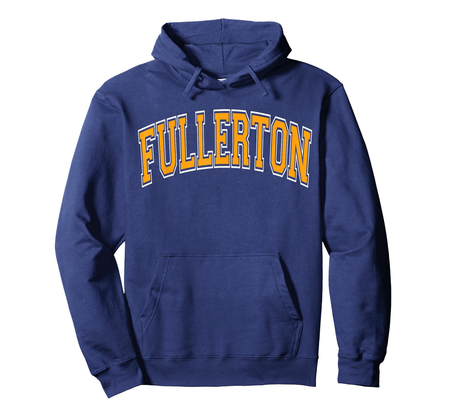 Fullerton Arched Style Orange Text T-Shirt