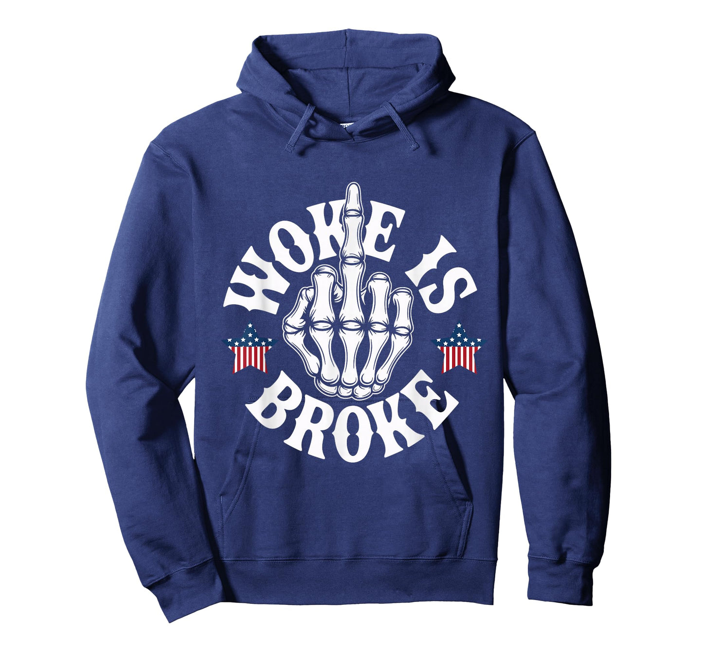Woke is Broke Anti-Woke Funny Conservative Patriotic Slogan T-Shirt
