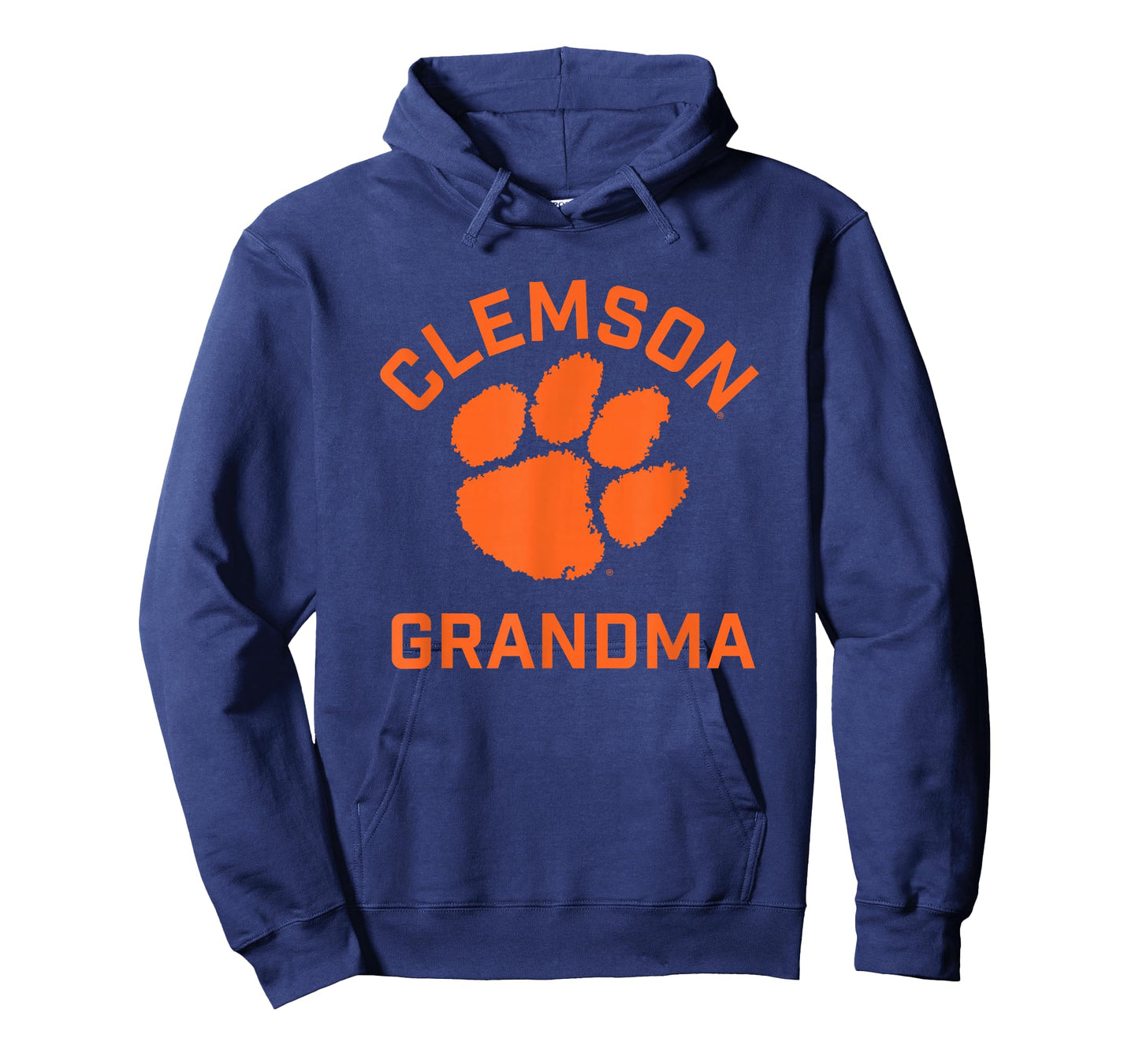 Campus Lab Clemson Tigers Arched Grandma T-Shirt - Purple, X-Small, Unisex, Short Sleeve, Modern, Letter Print, College, All Seasons, Sports, Casual, Clemson University Students, Alumni, Fans, Adults