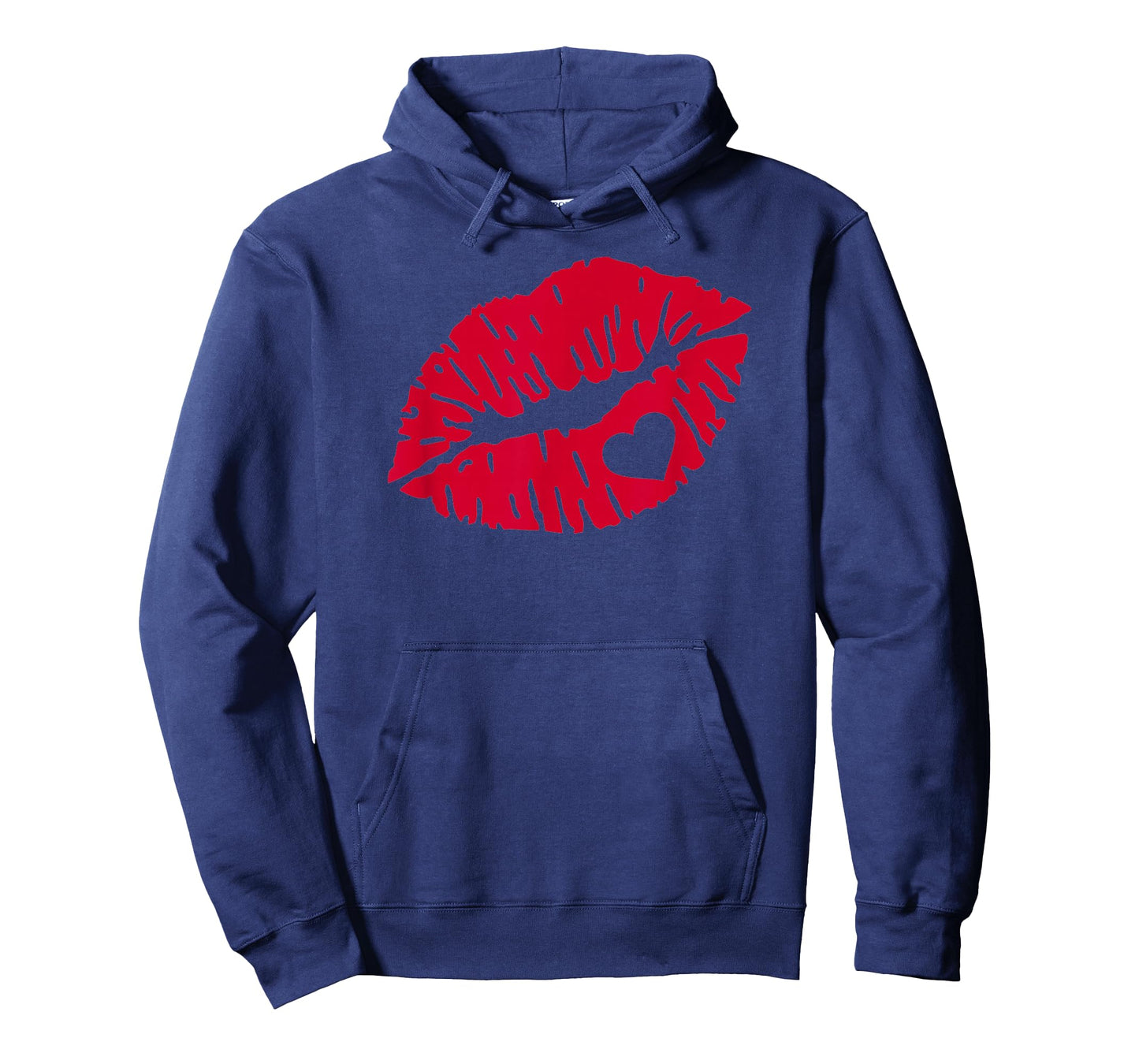 Red kiss lips with heart T-Shirt
