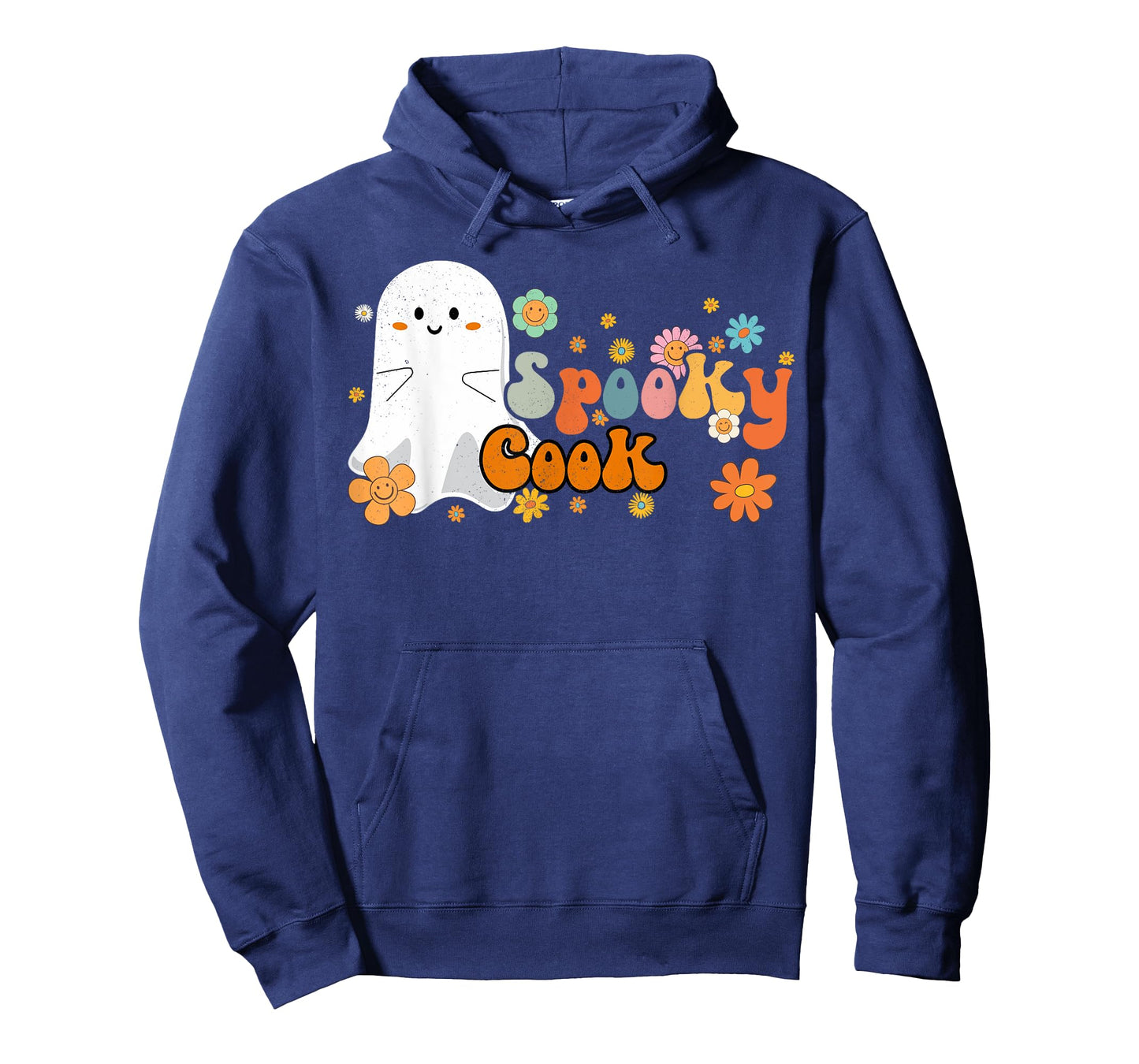 Spooky Cook Retro Groovy Cute Ghost Halloween T-Shirt