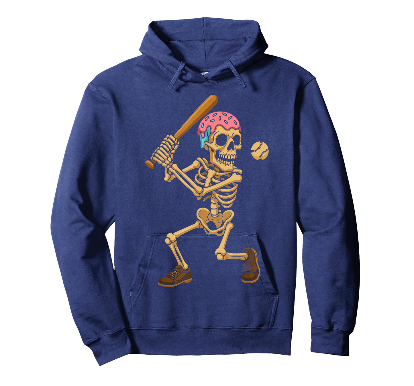 Baseball Lifestyle 101 Apparel Youth Ice Cream Drip Skeleton T-Shirt