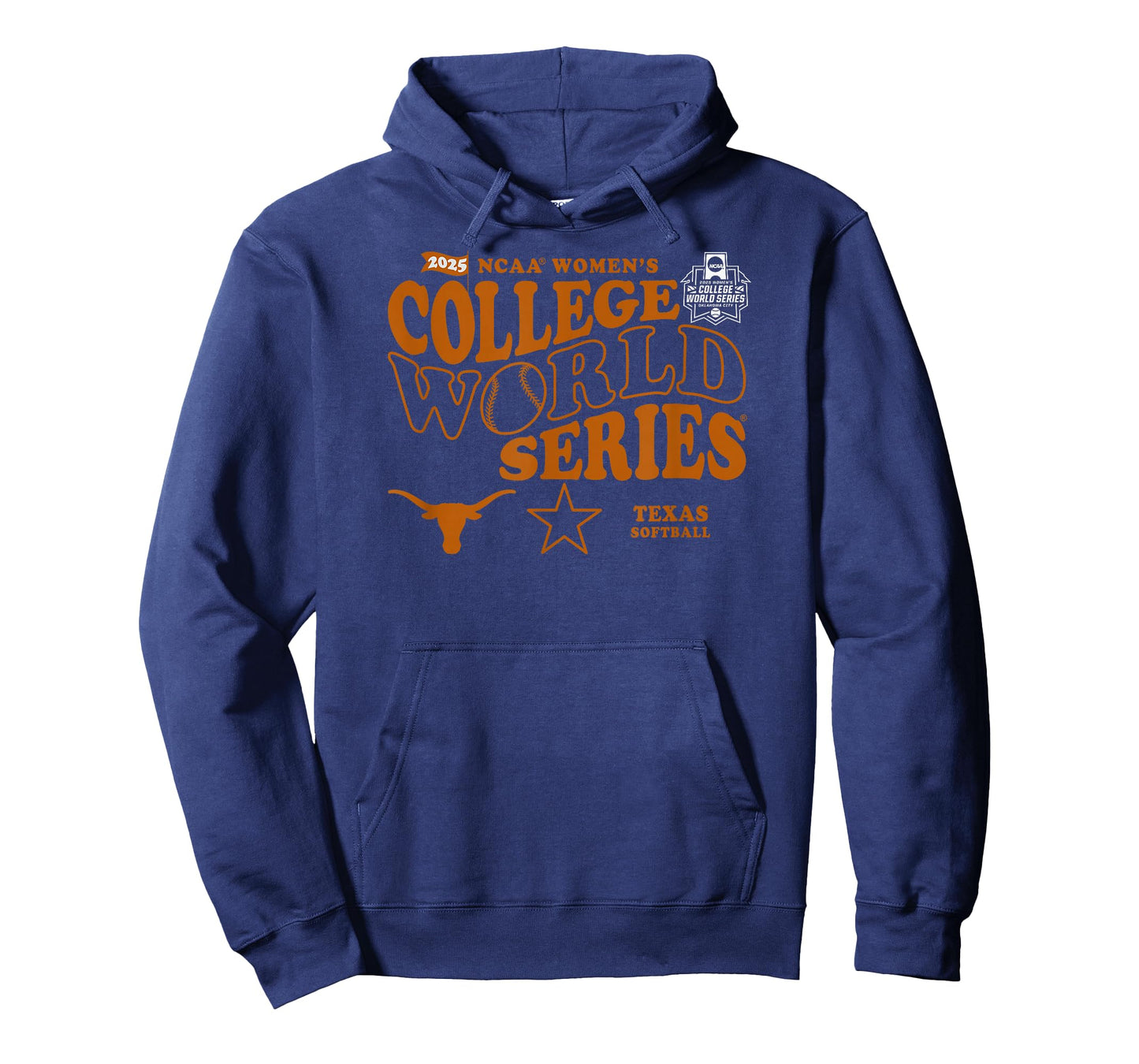 Texas Longhorns WCWS 2025 Softball Black Officially Licensed T-Shirt