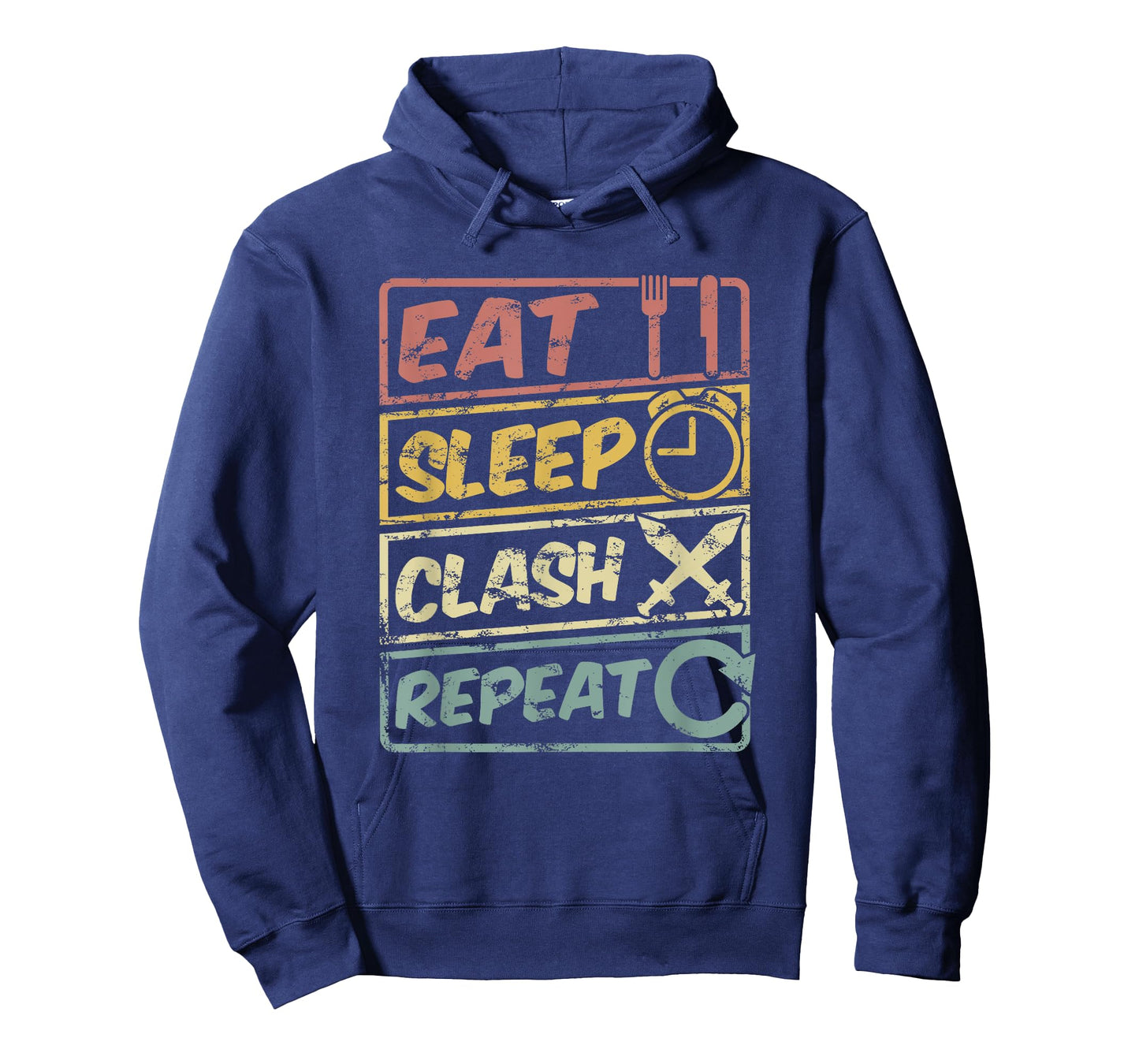 Eat Sleep Clash Repeat Shirt Mobile Gaming Colours T-Shirt