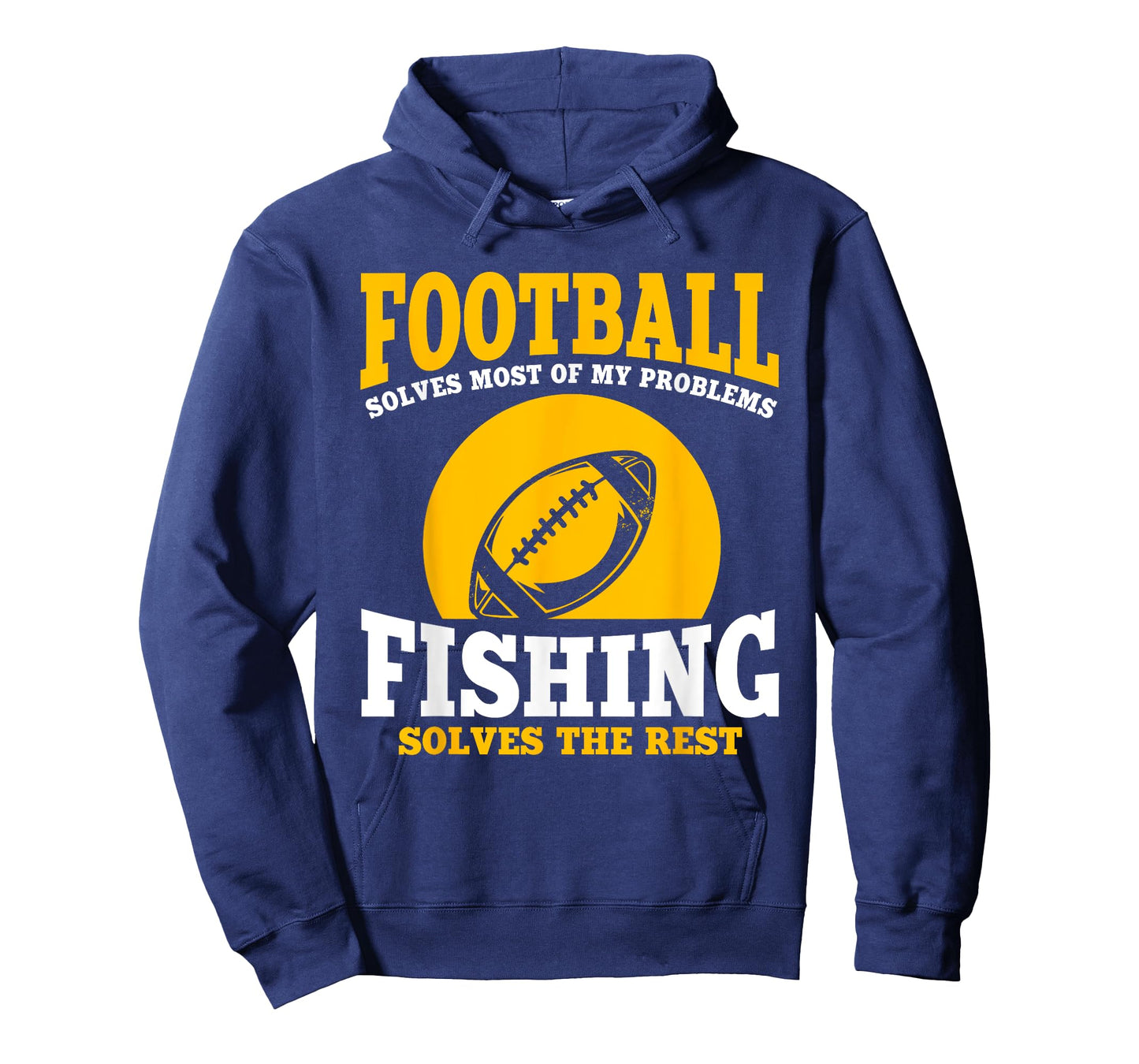 Funny Football And Fishing Outfit Love Catch Fish T-Shirt