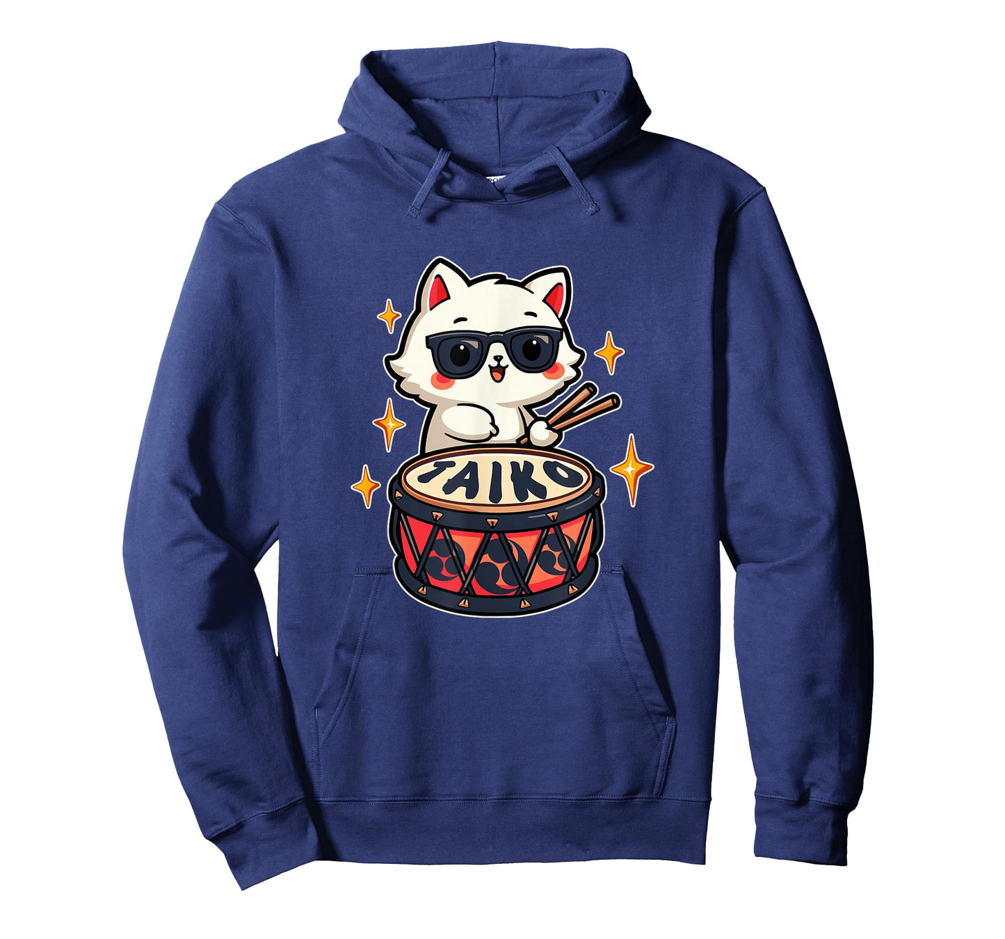 Cute Kawaii Taiko Drummer Cat T-Shirt