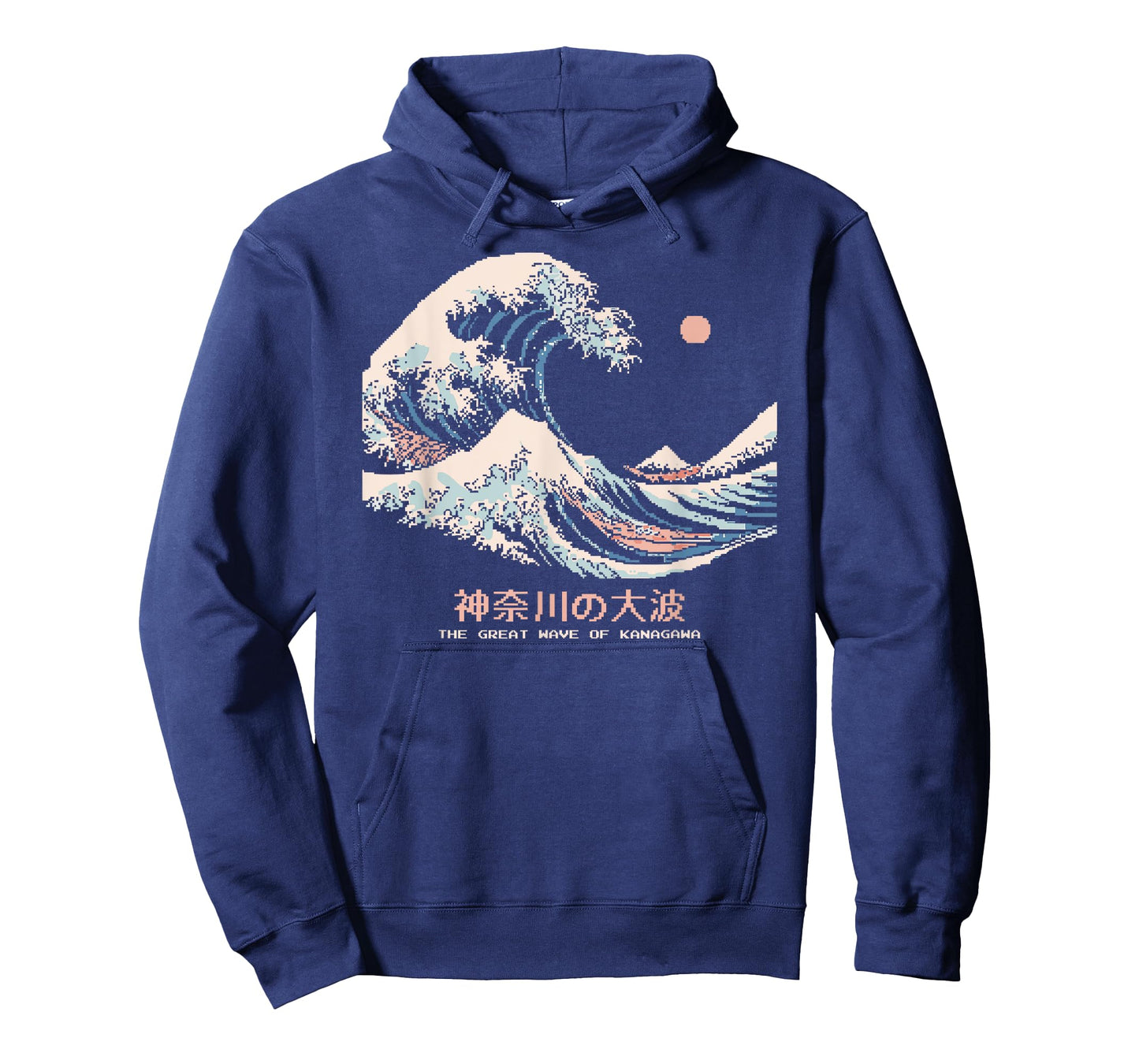 The Great Wave Kanagawa Retro 8-Bit Pixel Art Japanese T-Shirt