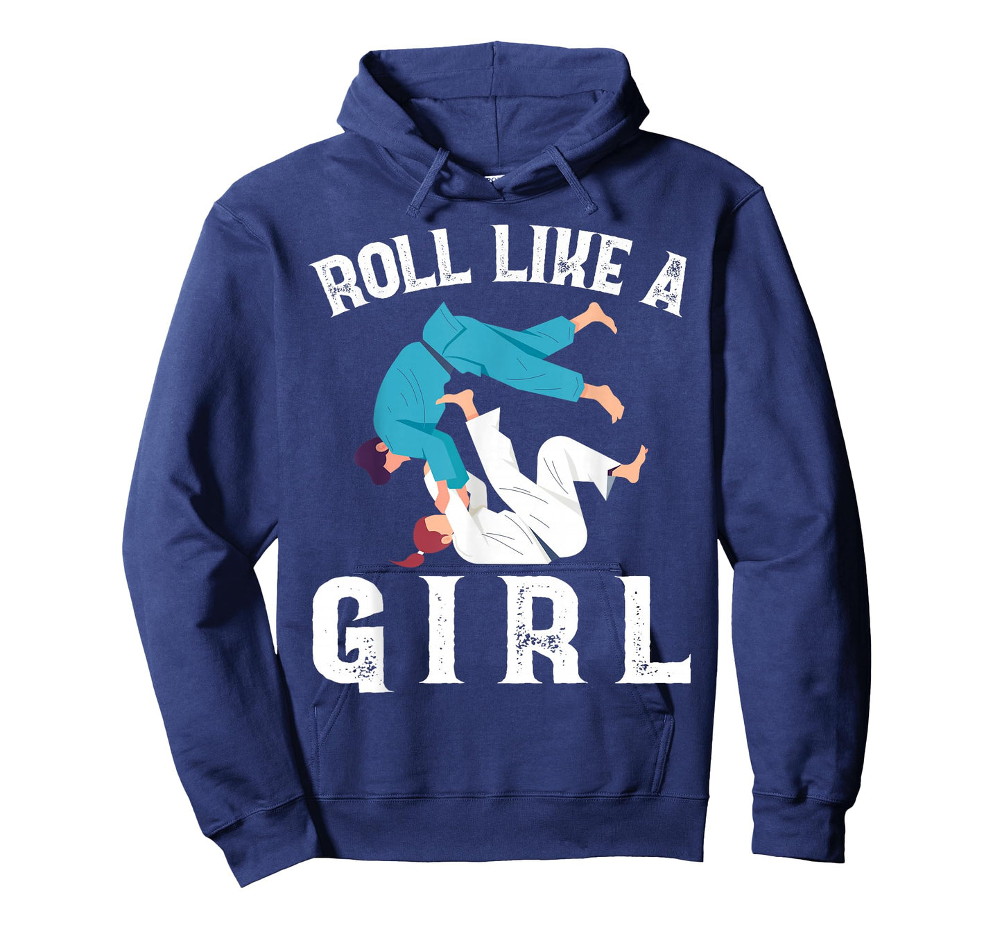 Roll Like A Girl Proud Fighter Funny Jiu Jitsu Martial Arts T-Shirt