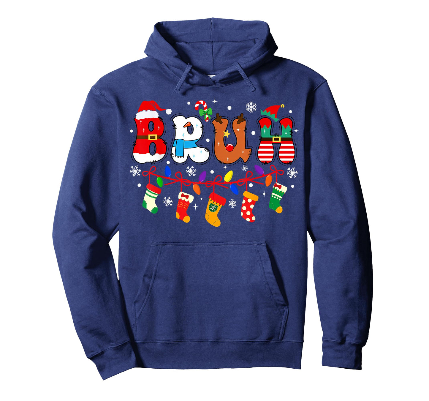 Bruh Funny Christmas Teens Boys Kids Xmas Pajamas 2025 T-Shirt