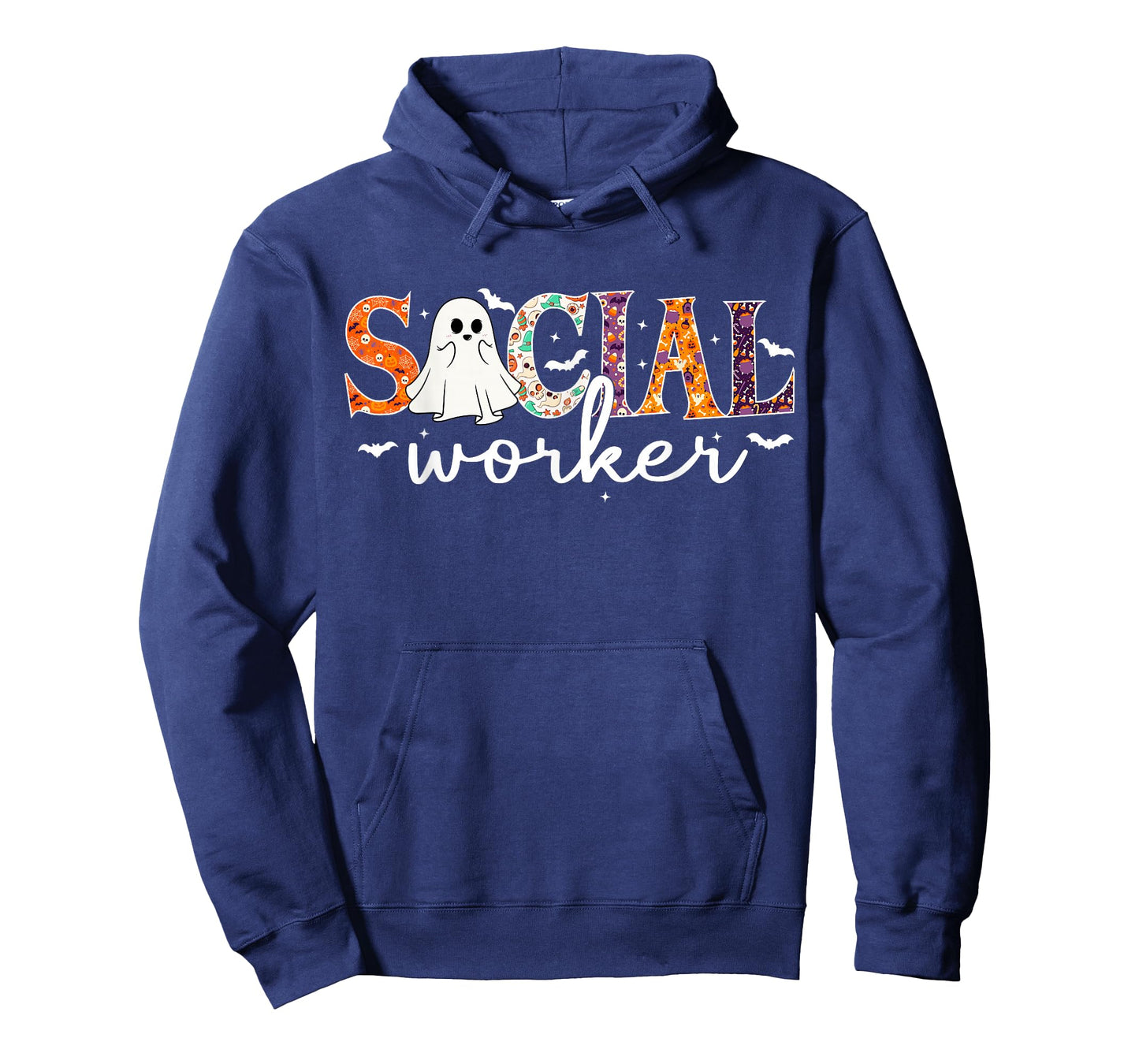 Social Worker Halloween Retro Ghost Halloween Social Worker T-Shirt