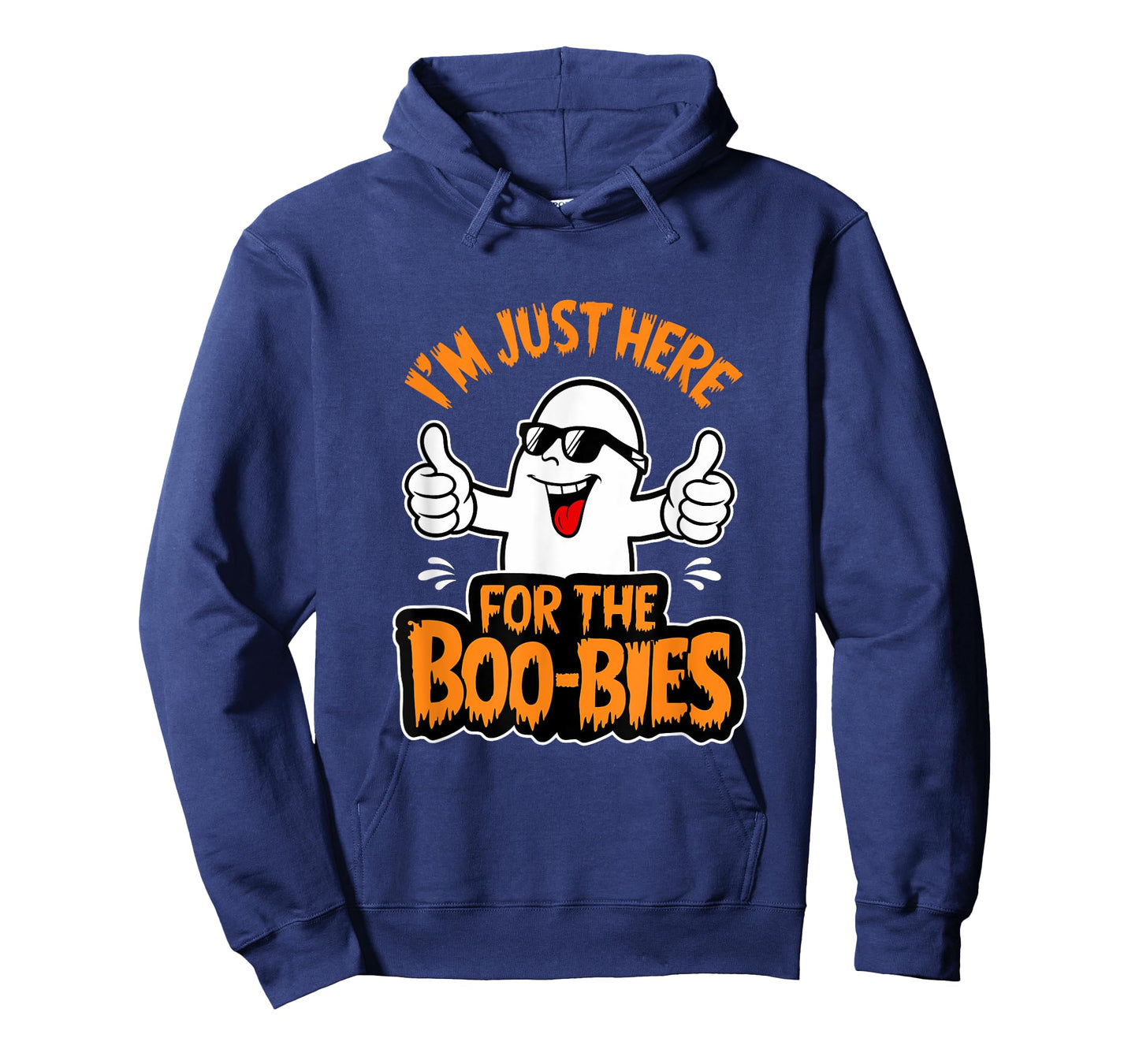 I'm Just Here For The Boo-bies Ghost Funny Naughty Halloween T-Shirt