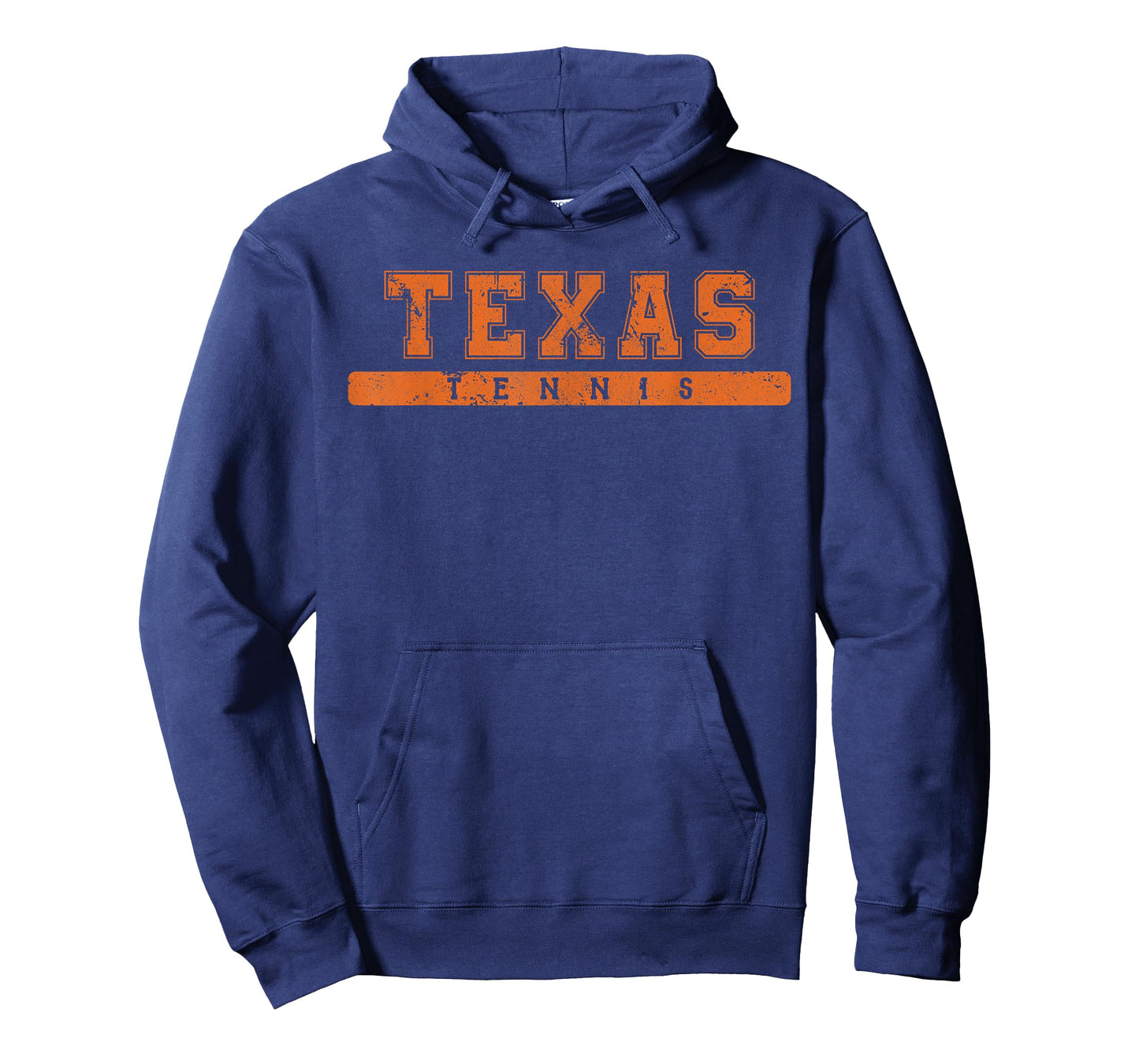 Texas Tennis Orange Vintage Text T-Shirt