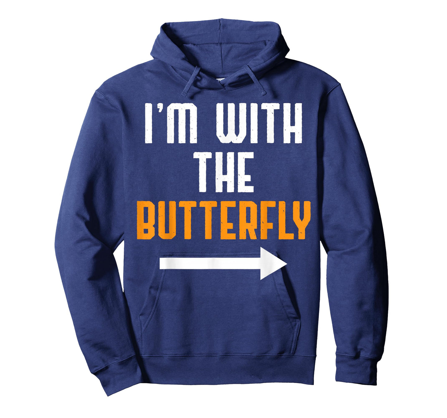 I'm With The Butterfly Costume Funny Halloween Couple T-Shirt
