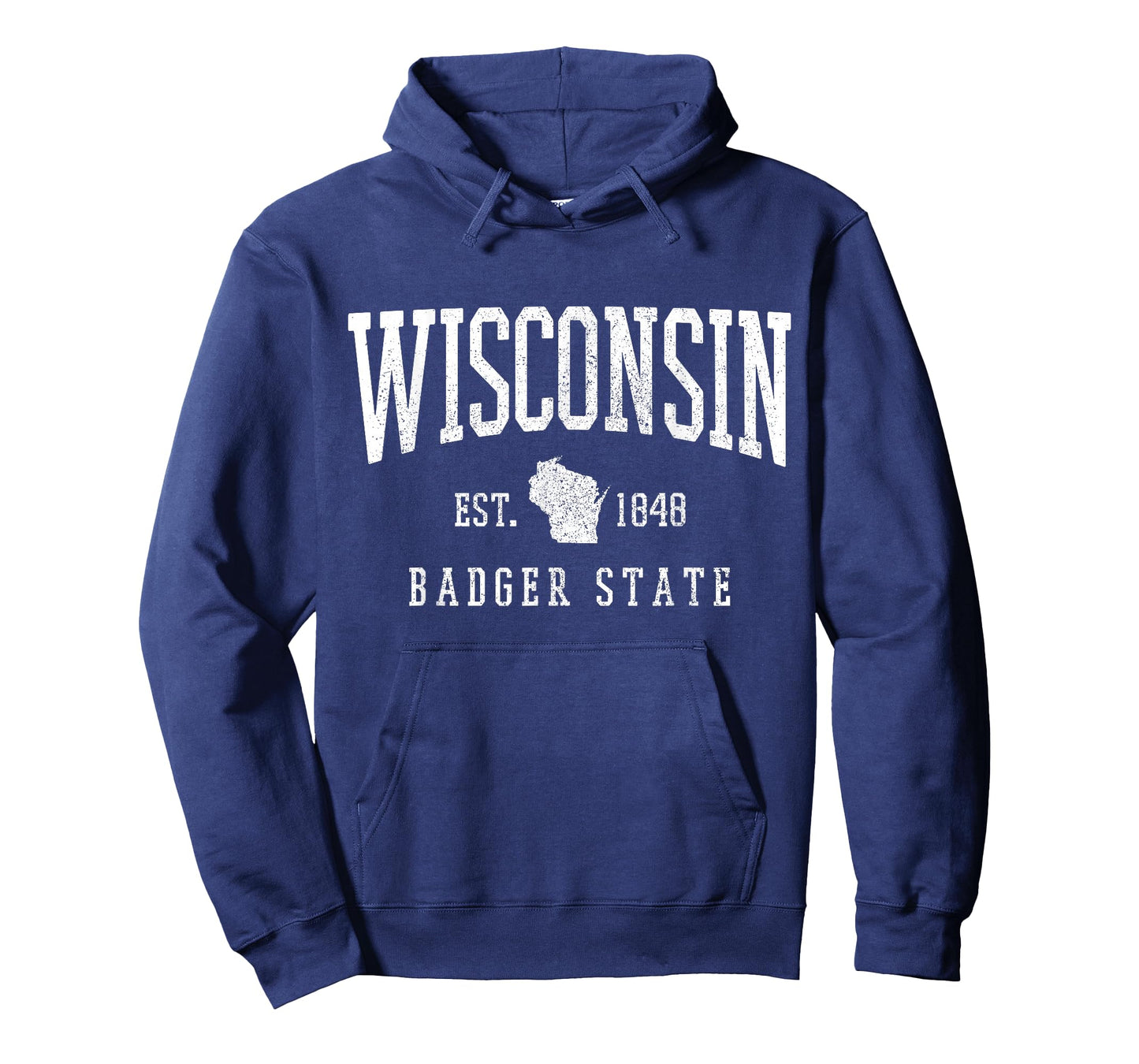 Wisconsin Badger State Est. 1848 State Map Souvenir Gift T-Shirt