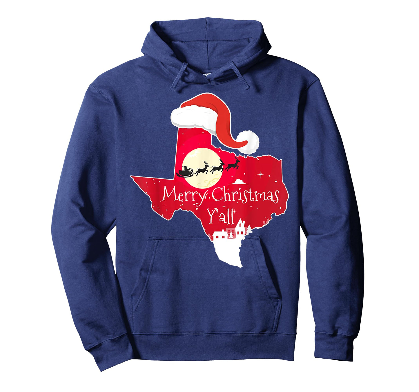 Texas Christmas Merry Christmas Y'all TX Santa Shirt