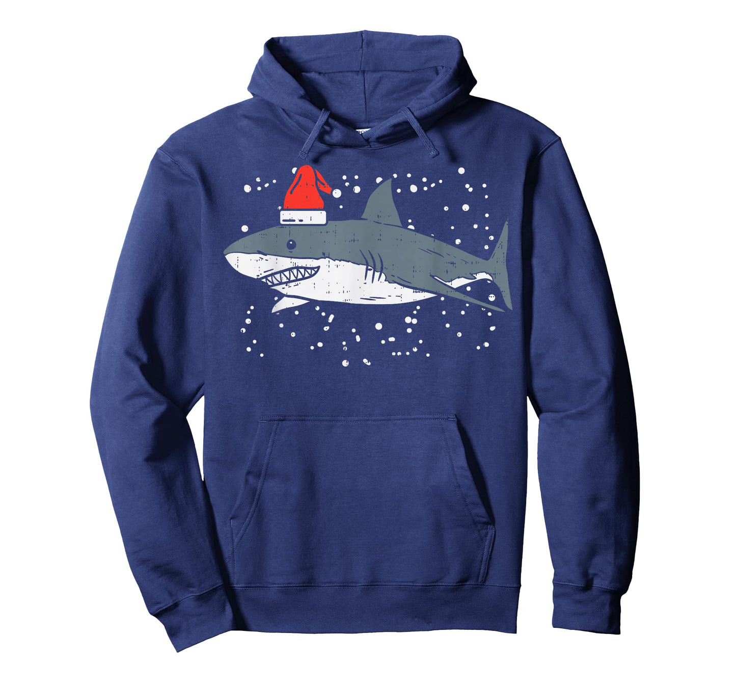 Shark Santa Hat Christmas Xmas Pajama Men Women Kids PJ T-Shirt