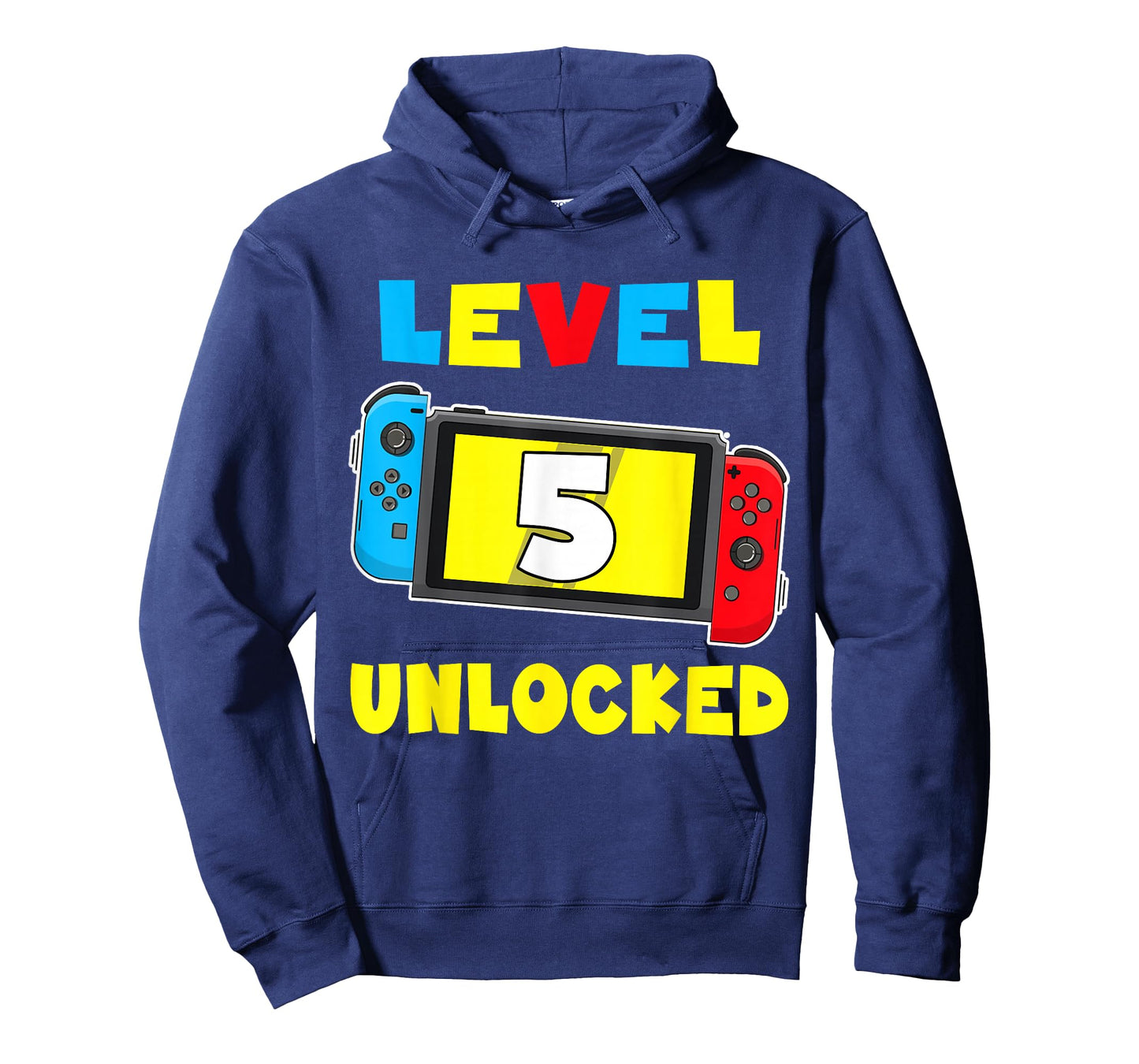 Level 5 Unlocked 5th Birthday Shirt Video Game 5 Year Old T-Shirt