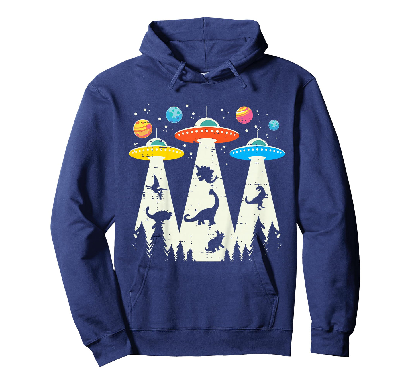 Kids Alien Abduction Dinosaur Funny UFO Space Toddler Boys Kids T-Shirt