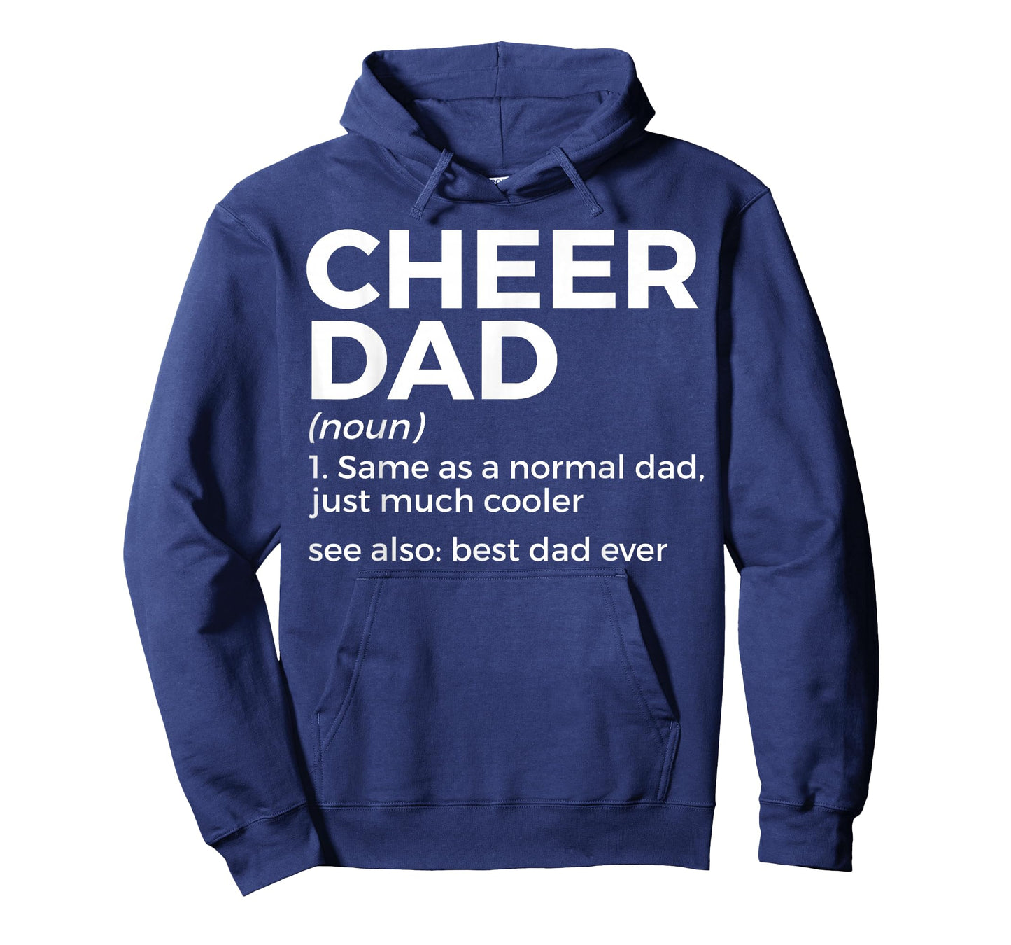 Funny Cheer Dad Definition Best Dad Ever Cheerleading T-Shirt