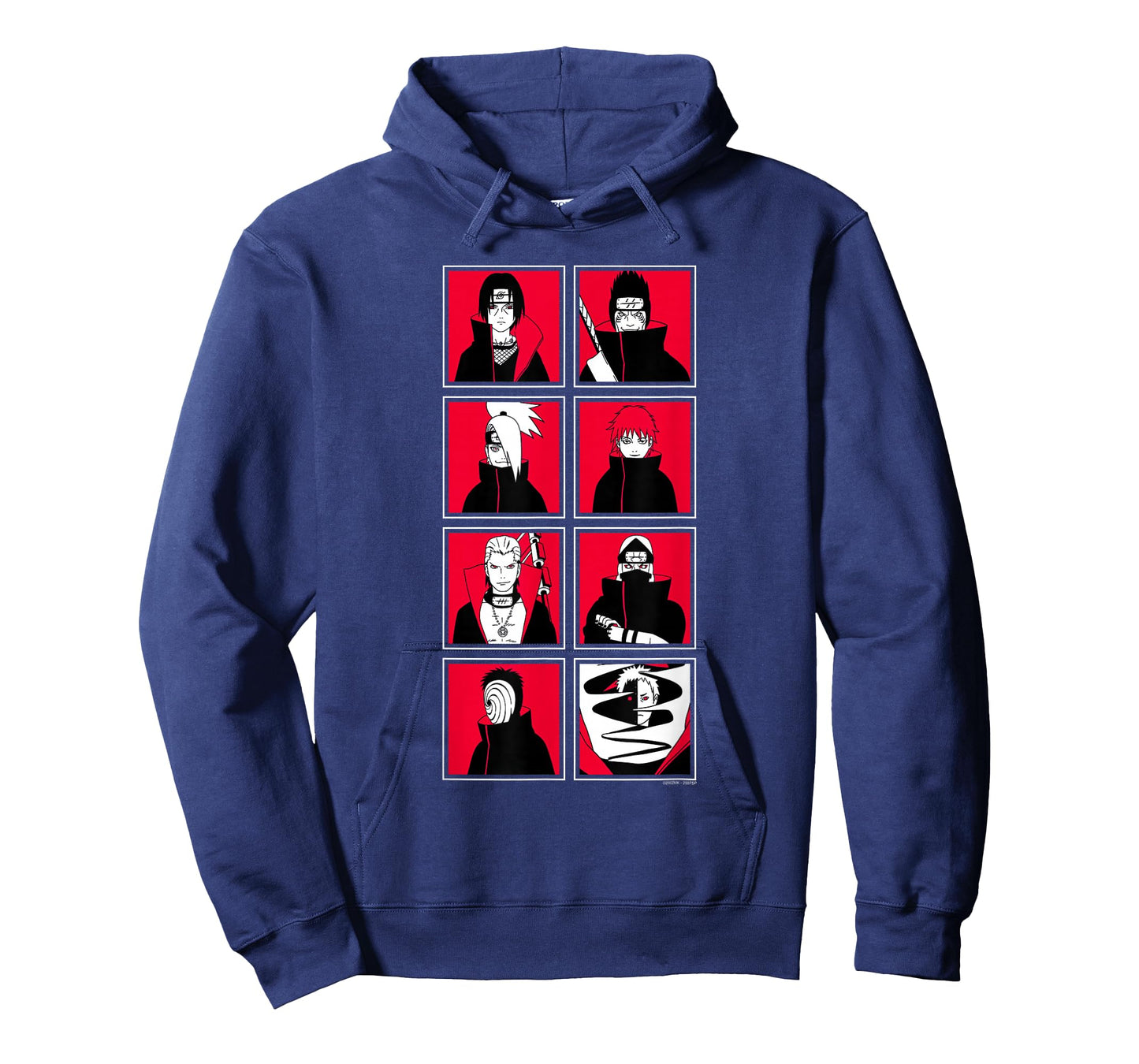 Naruto Shippuden Akatsuki Character Frames Pop Art Anime T-Shirt