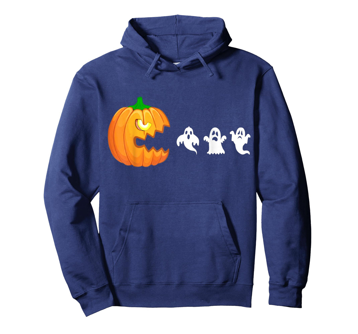 Funny Halloween Pumpkin Eating Ghost, Gamer Men Women Kids T-Shirt