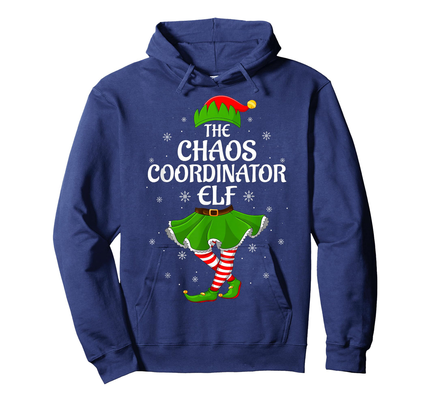 Chaos Coordinator Elf Christmas Girls Women Elf Squad Xmas T-Shirt