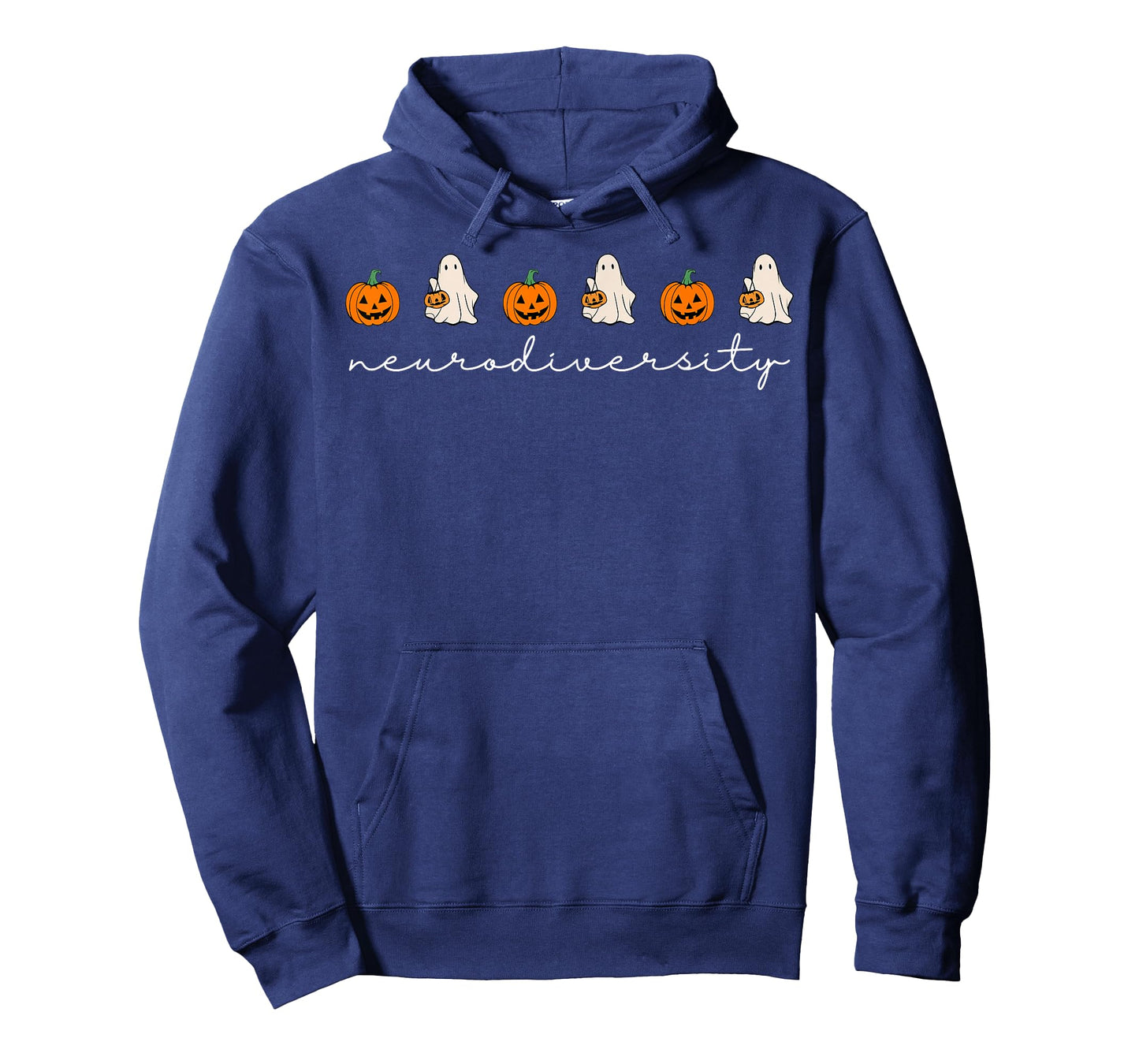Neurodiversity Pumpkin Ghost Halloween Autism Awareness T-Shirt