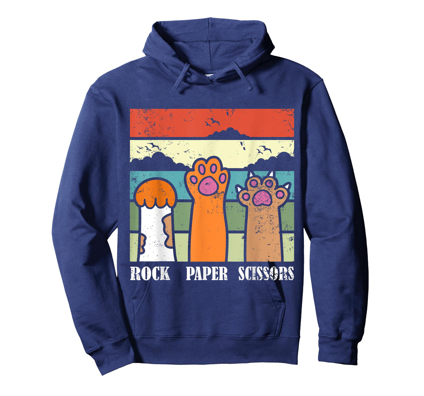 Rock Paper Scissors Game Kitten Lover Animal Paws Cat T-Shirt