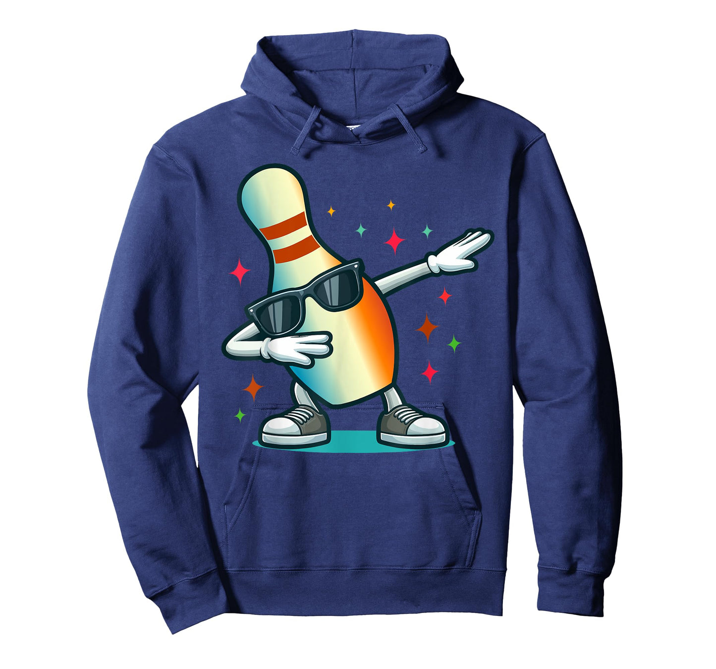 Bowling Pin Dabbing Sunglasses Bowler Player Kids Boys Men T-Shirt