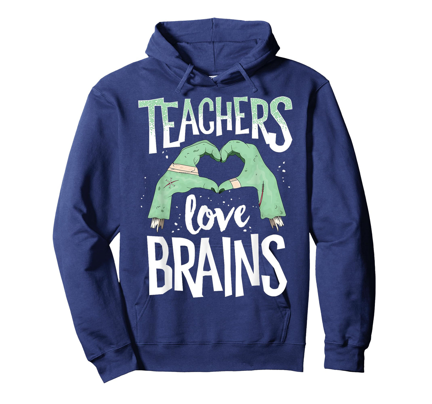 Teachers Love Brains Halloween Costume Trick Treat Zombie T-Shirt for Men Women Kids
