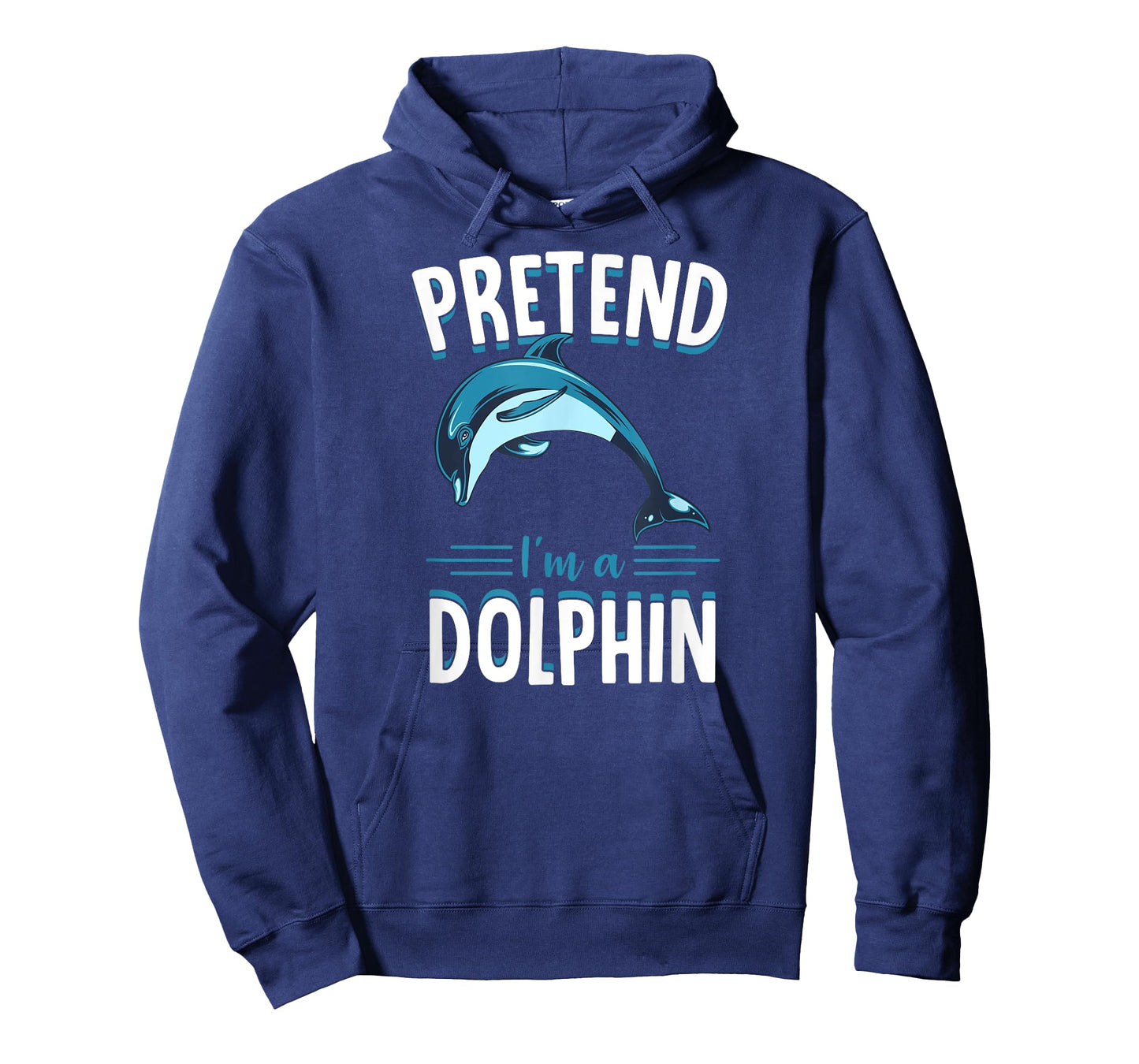 Pretend I'm A Dolphin Funny Cute Lazy Halloween Costume Idea T-Shirt