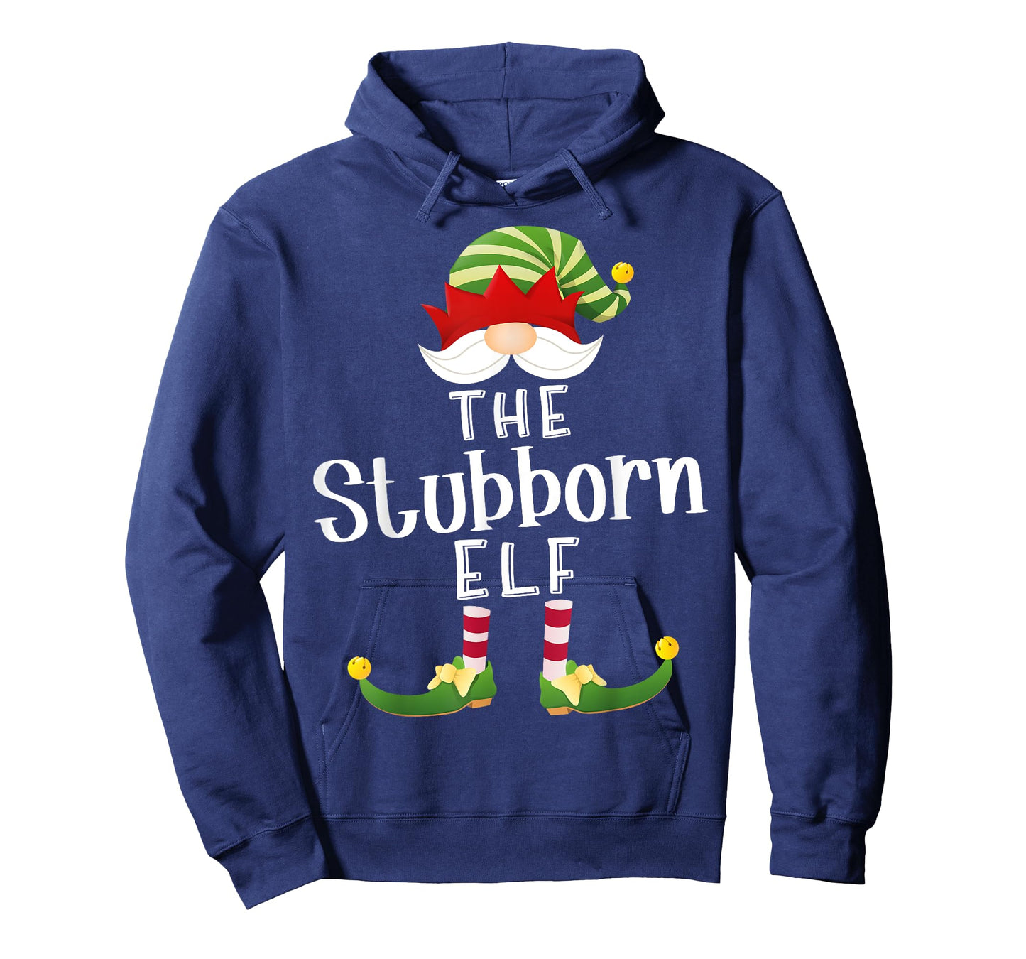 Stubborn Elf Group Christmas Funny Pajama Party T-Shirt