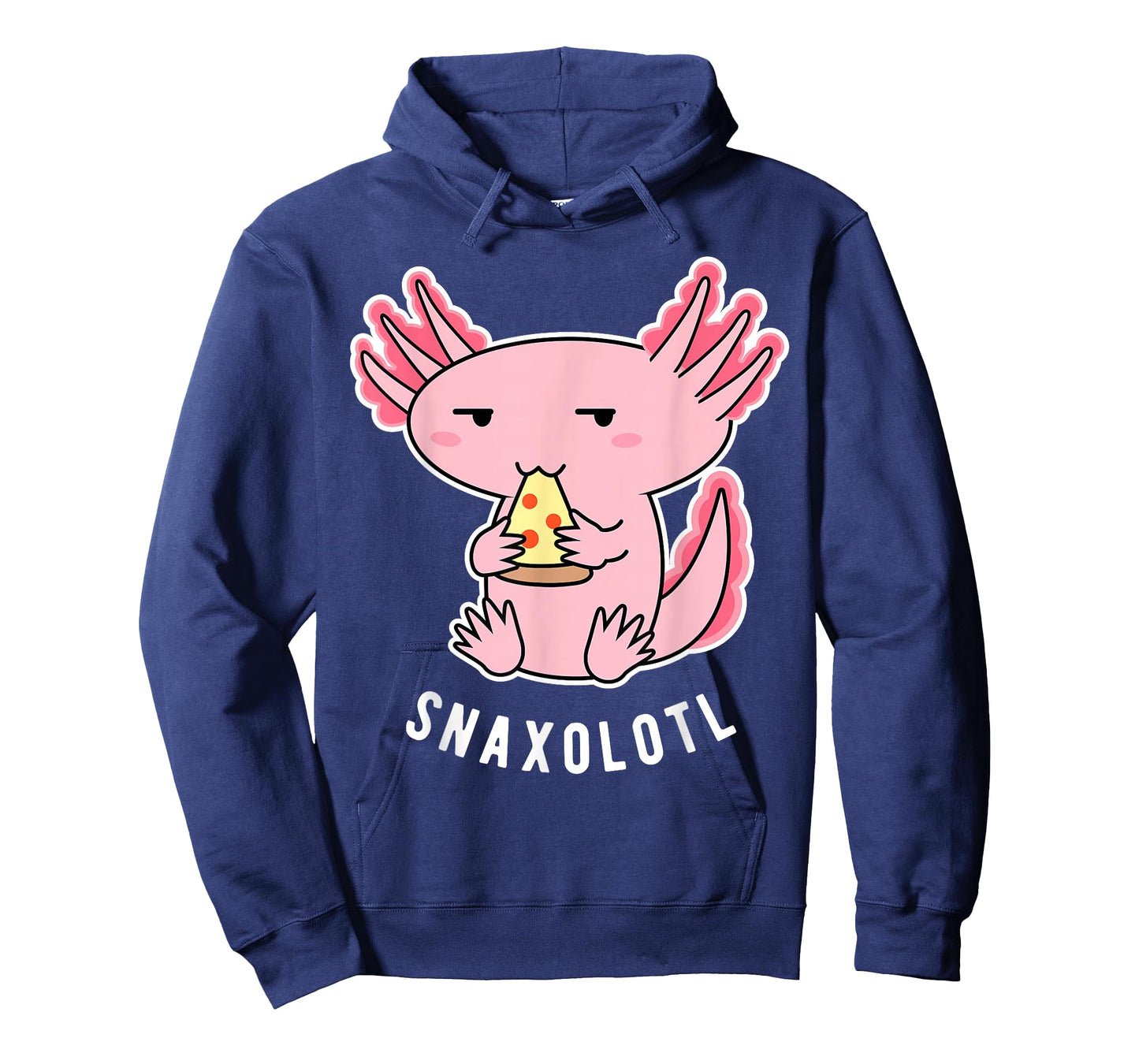 Cute Axolotl Lover Snaxolotl Eating Pizza Kawaii Anime T-Shirt