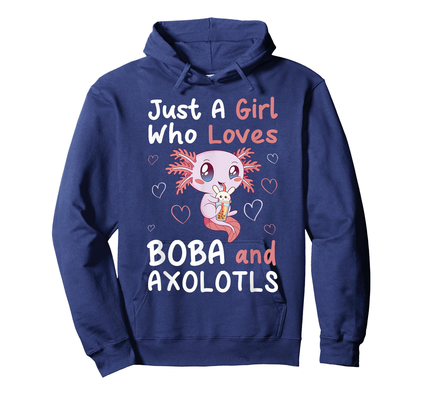 Just A Girl Who Loves Boba And Axolotl Bubble Milk Tea Otaku T-Shirt