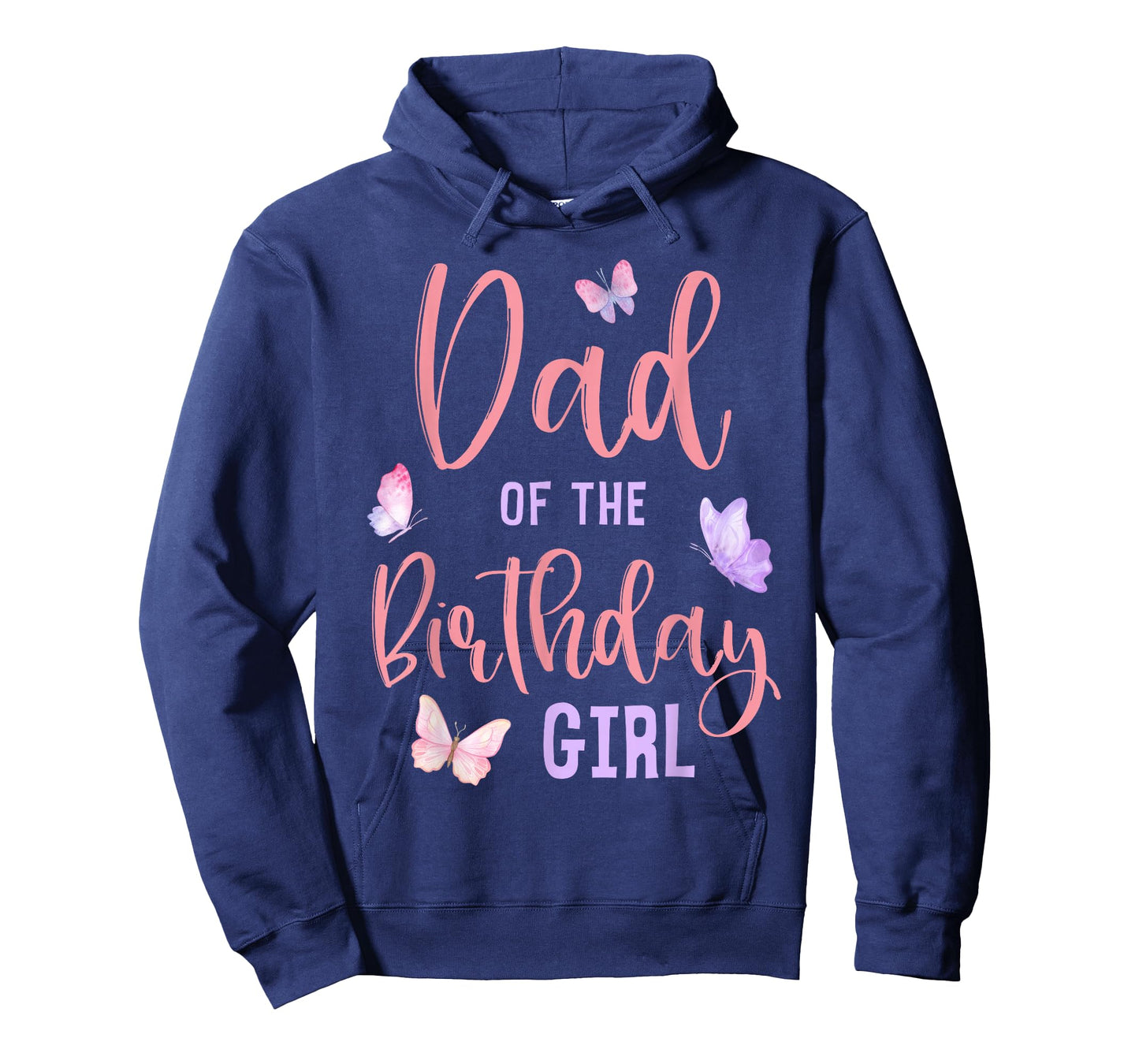 Dad of The Birthday Girl Butterfly Party Matching Family T-Shirt