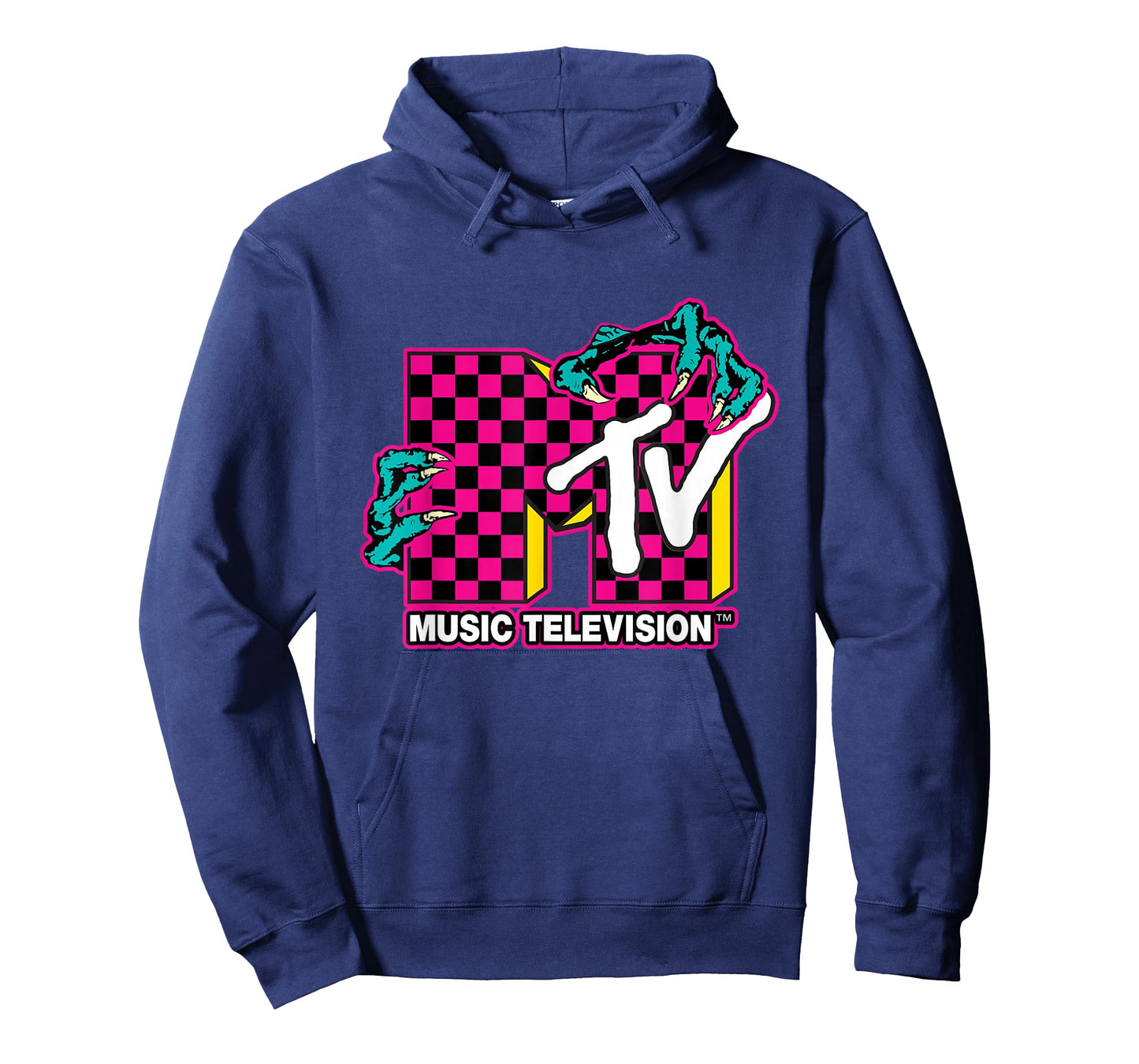 MTV Retro Vintage Checkered Monster Hands T-Shirt
