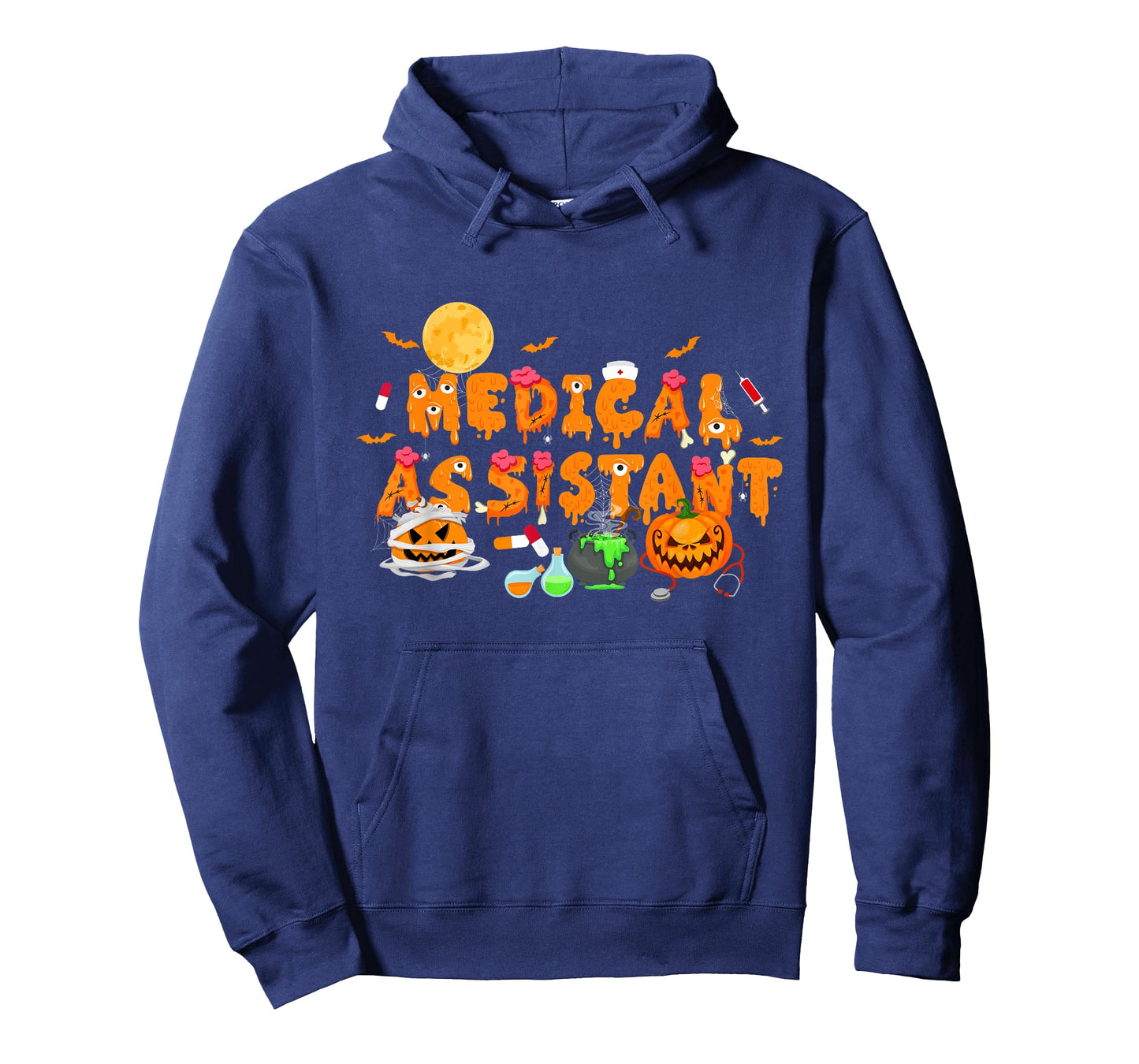 Men Women Medical Assistant Scary Halloween Zombie Costume T-Shirt