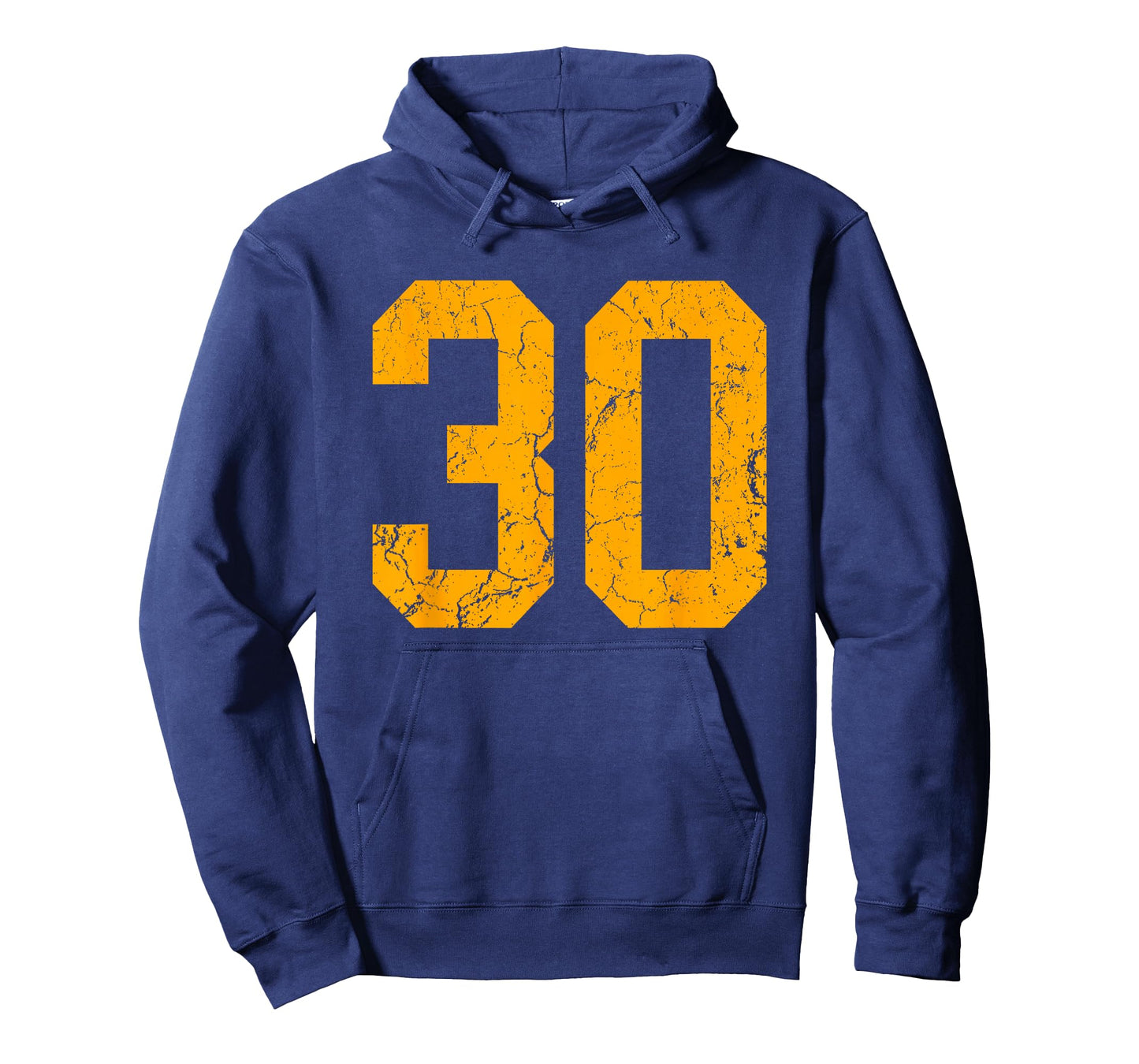 Distressed Orange Number 30 Jersey Player Uniform #30 T-Shirt
