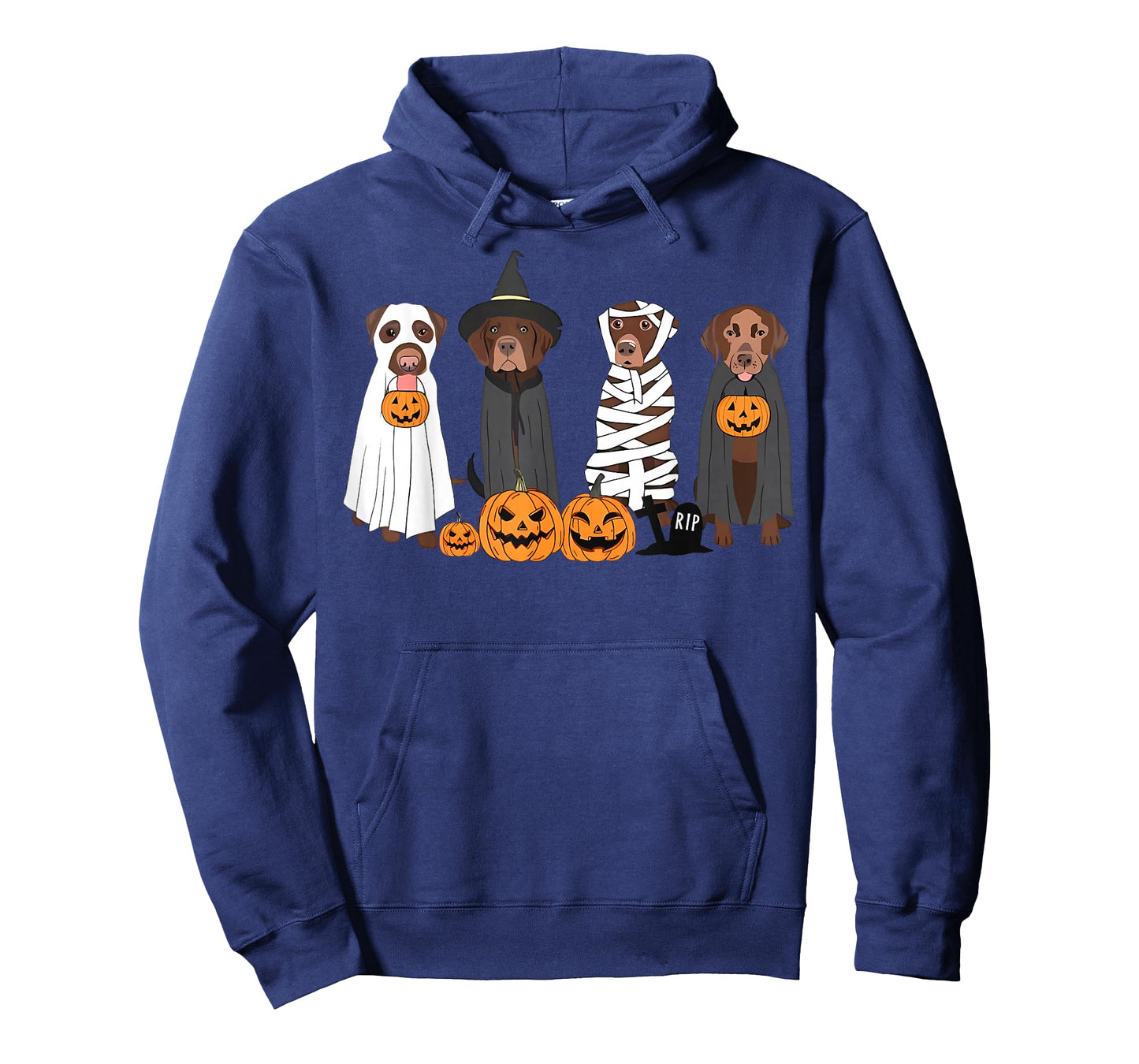 Halloween Brown Labrador Ghost Spooky Chocolate Lab Dog Mama T-Shirt