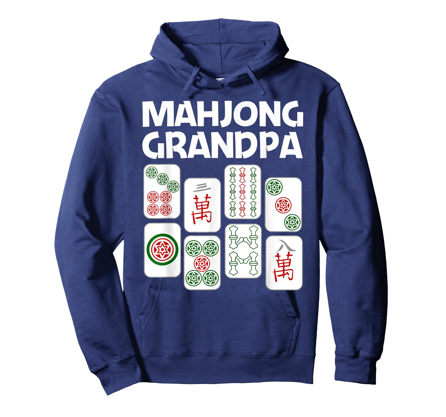 Funny Mahjong Gift Grandpa Dad Men Tile Game Lover Players T-Shirt