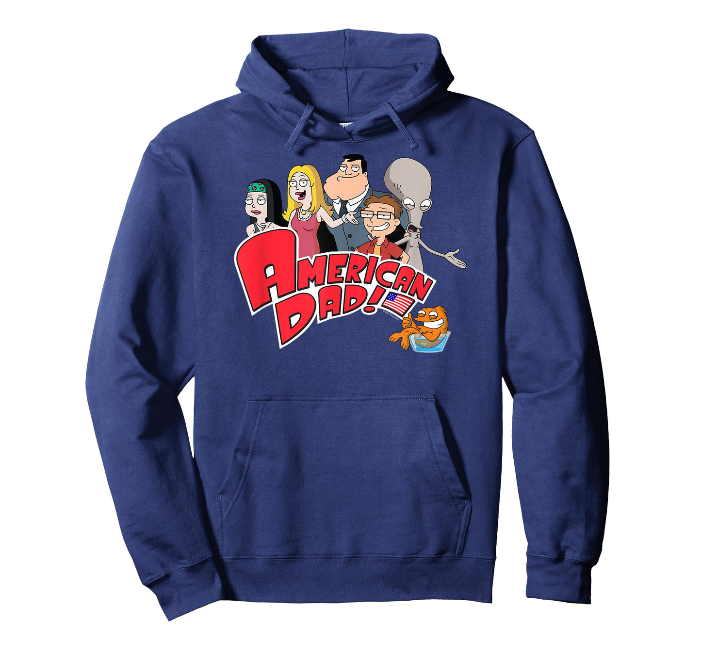 American Dad Show Logo with Family Cartoon T-Shirt