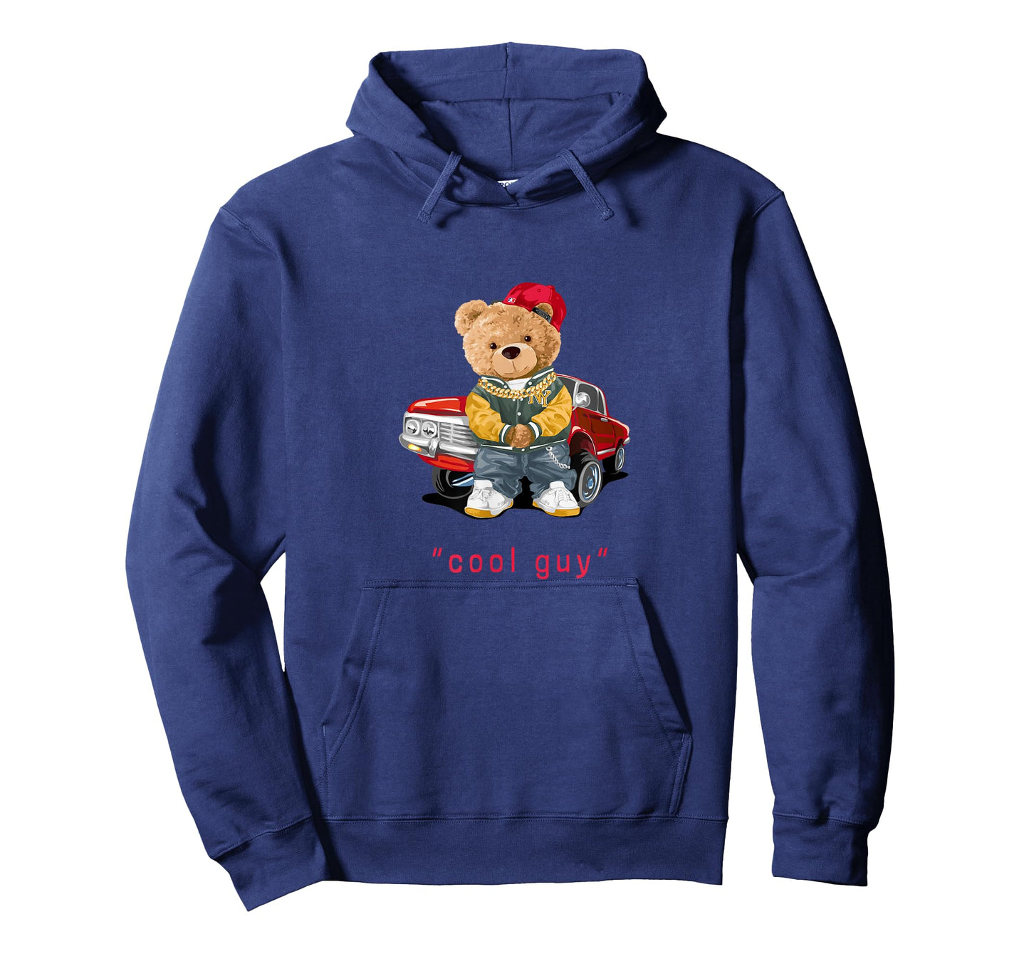 Cool Teddy Bear Vintage Car Guy Cartoon Graphic Designs Fun T-Shirt
